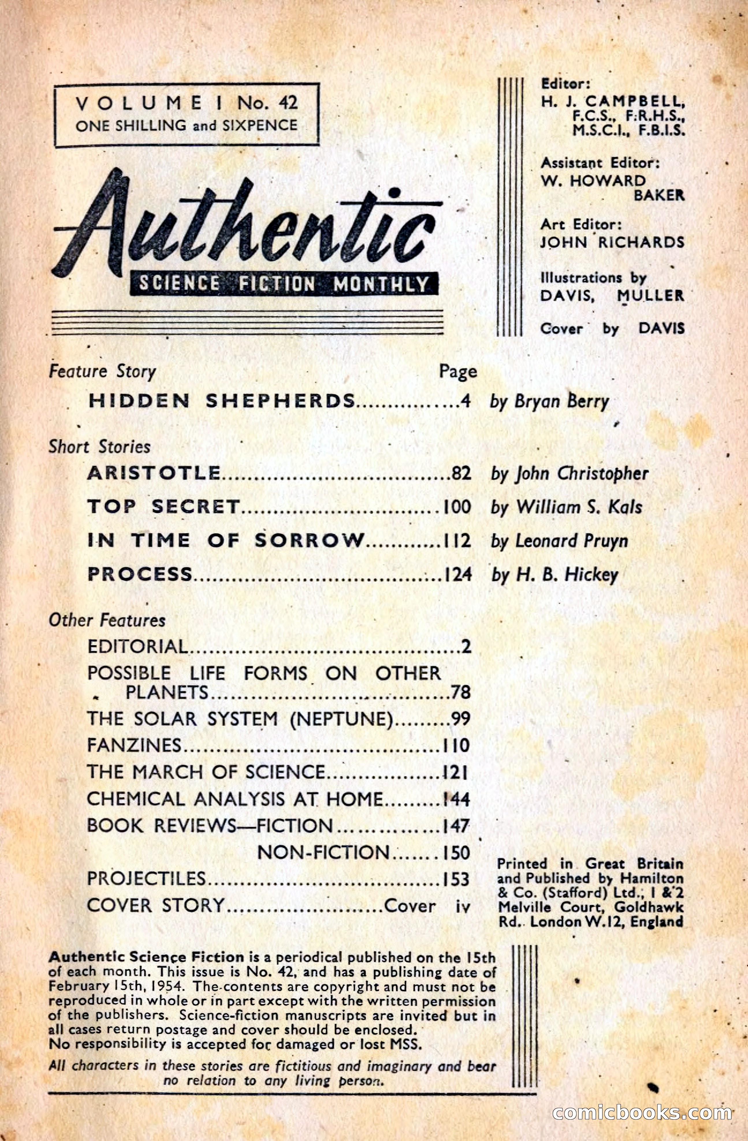 Authentic Science Fiction Monthly No. 42 — page 2 of 162