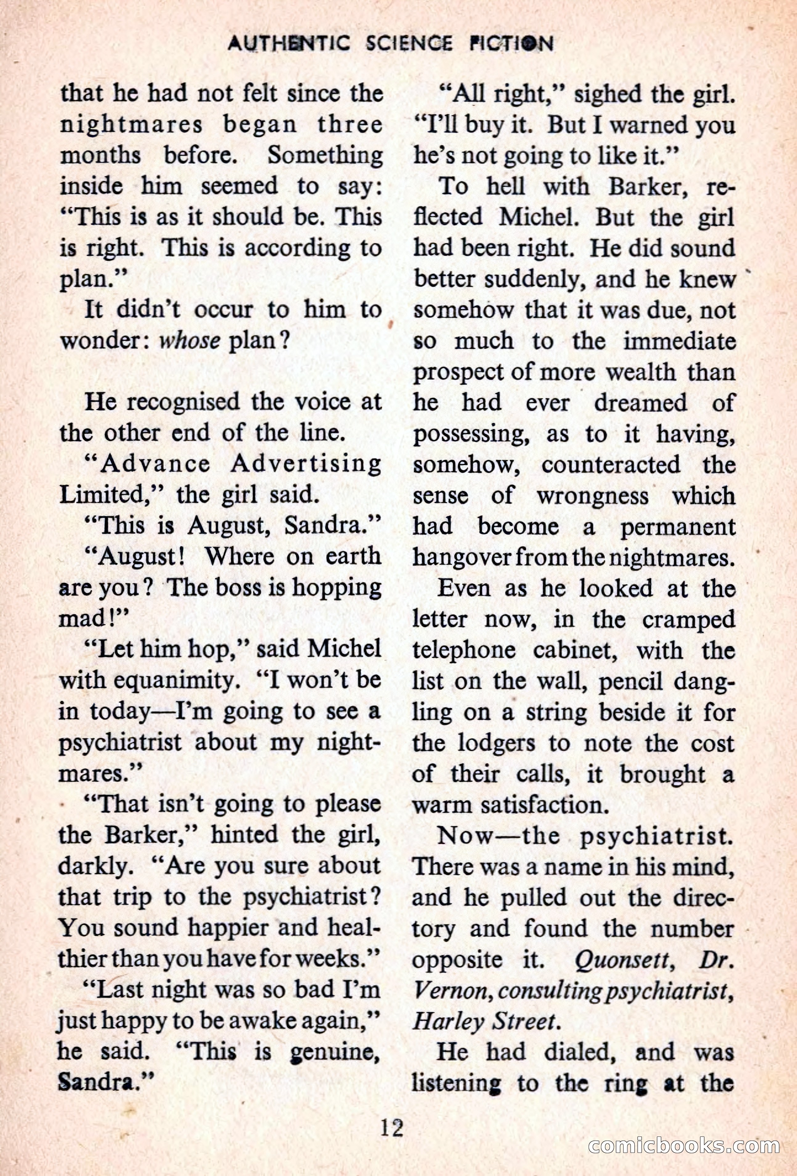 Authentic Science Fiction Monthly No. 43 — page 13 of 162