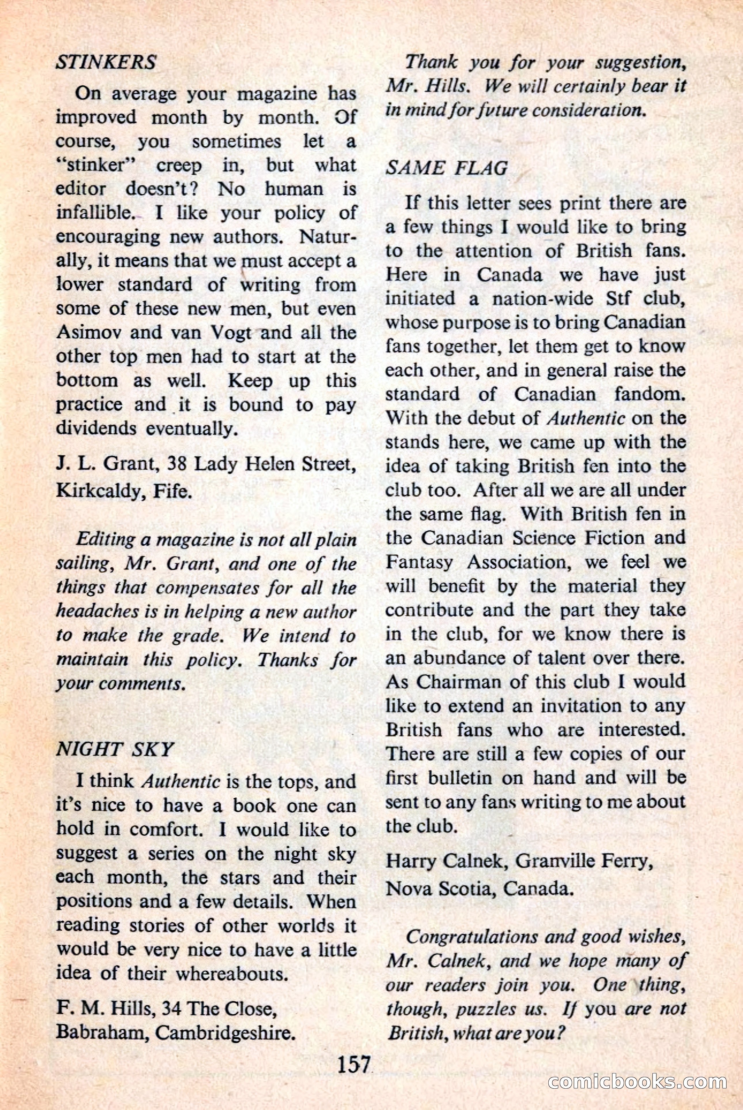 Authentic Science Fiction Monthly No. 43 — page 158 of 162