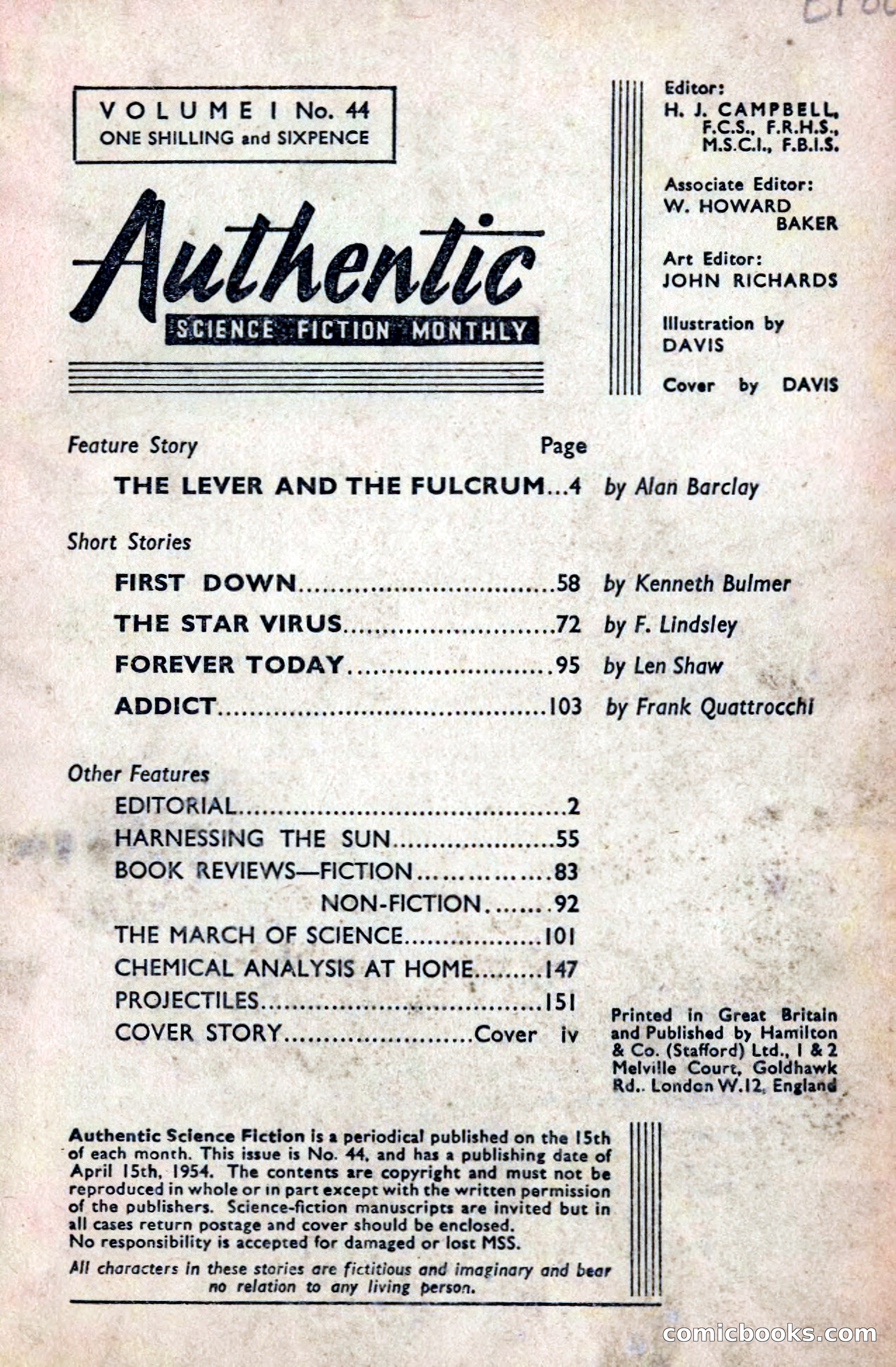 Authentic Science Fiction Monthly No. 44 — page 2 of 162