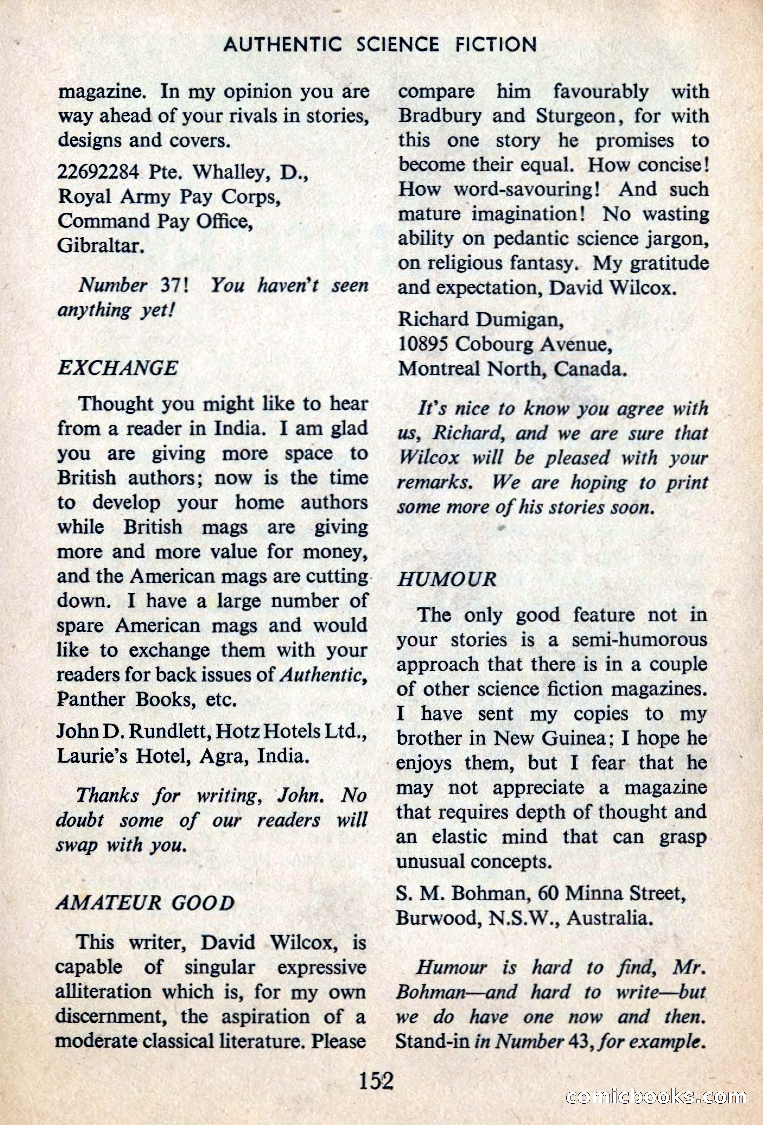 Authentic Science Fiction Monthly No. 44 — page 153 of 162
