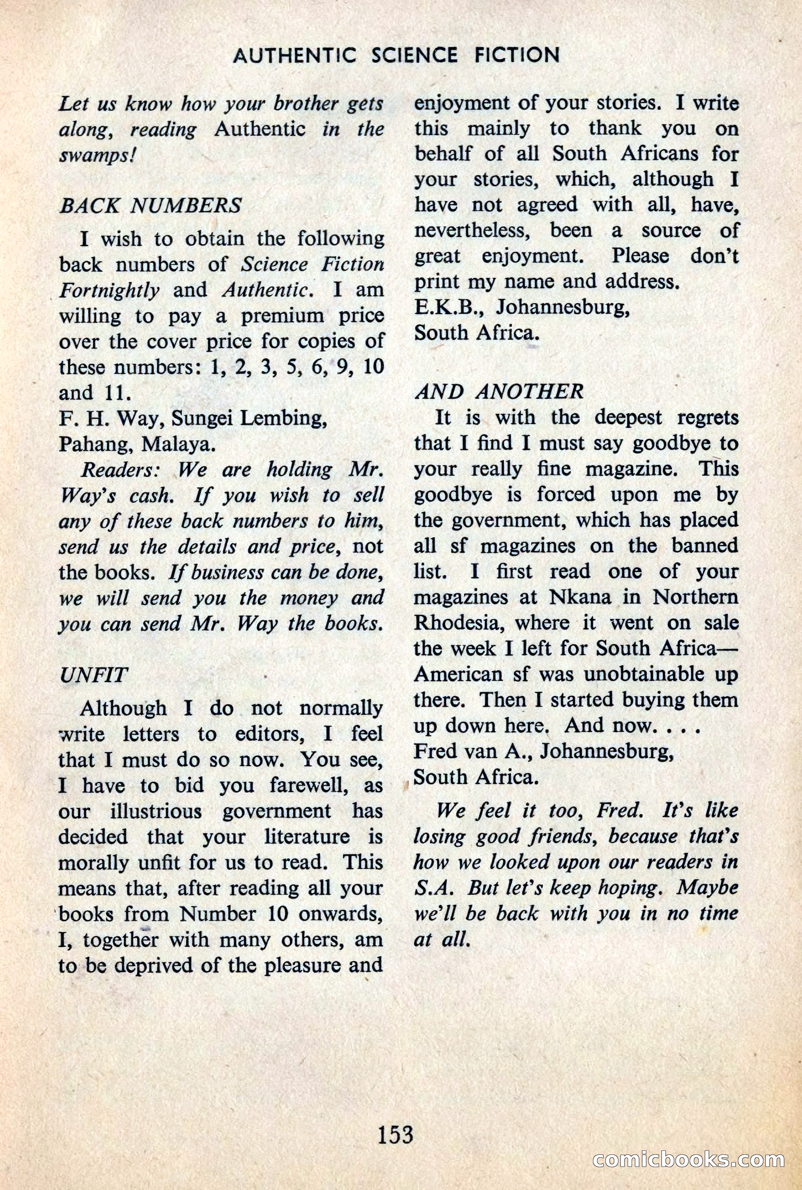 Authentic Science Fiction Monthly No. 44 — page 154 of 162