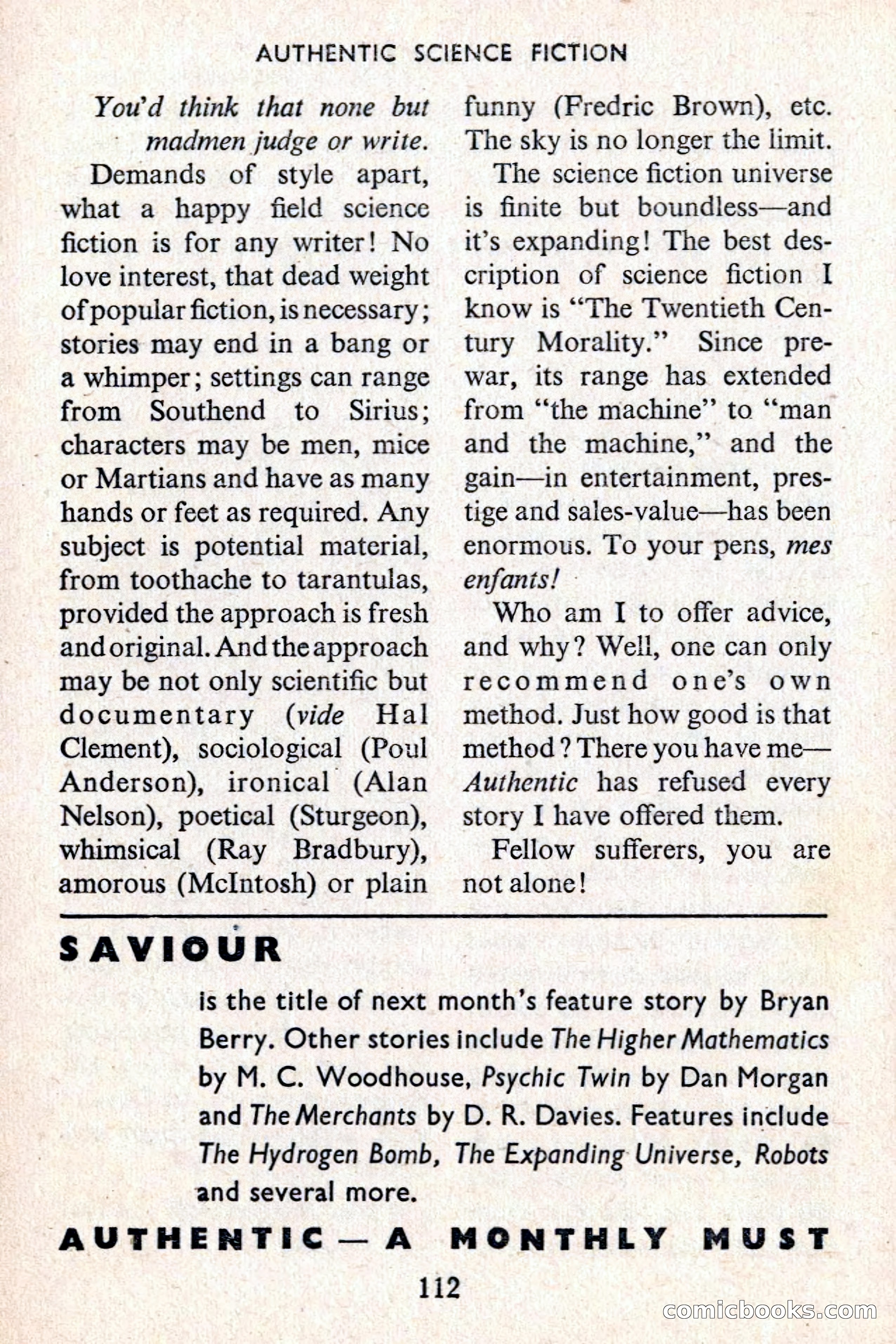 Authentic Science Fiction Monthly, Issue 45 — page 113 of 162