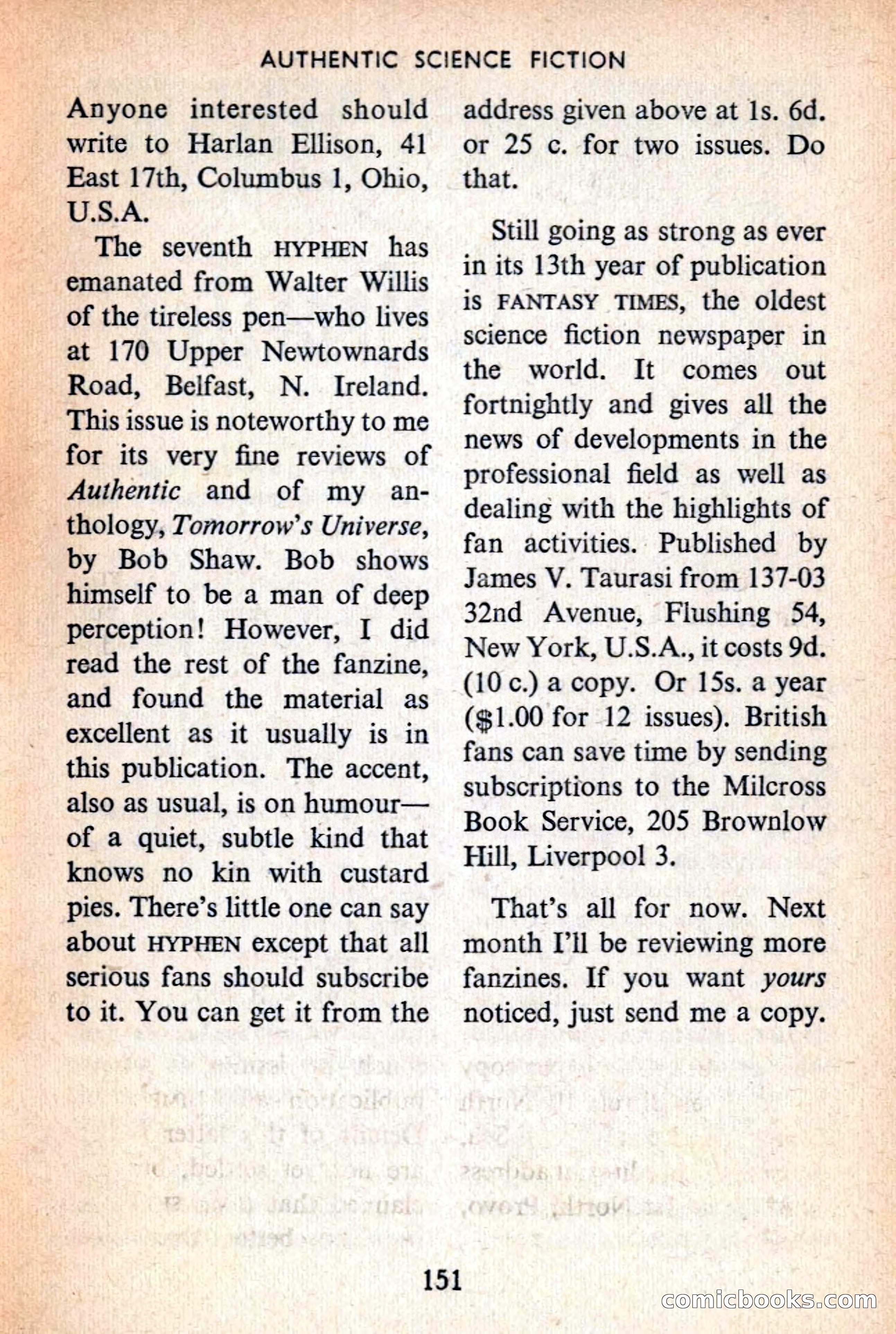 Authentic Science Fiction Monthly No. 46 — page 152 of 162