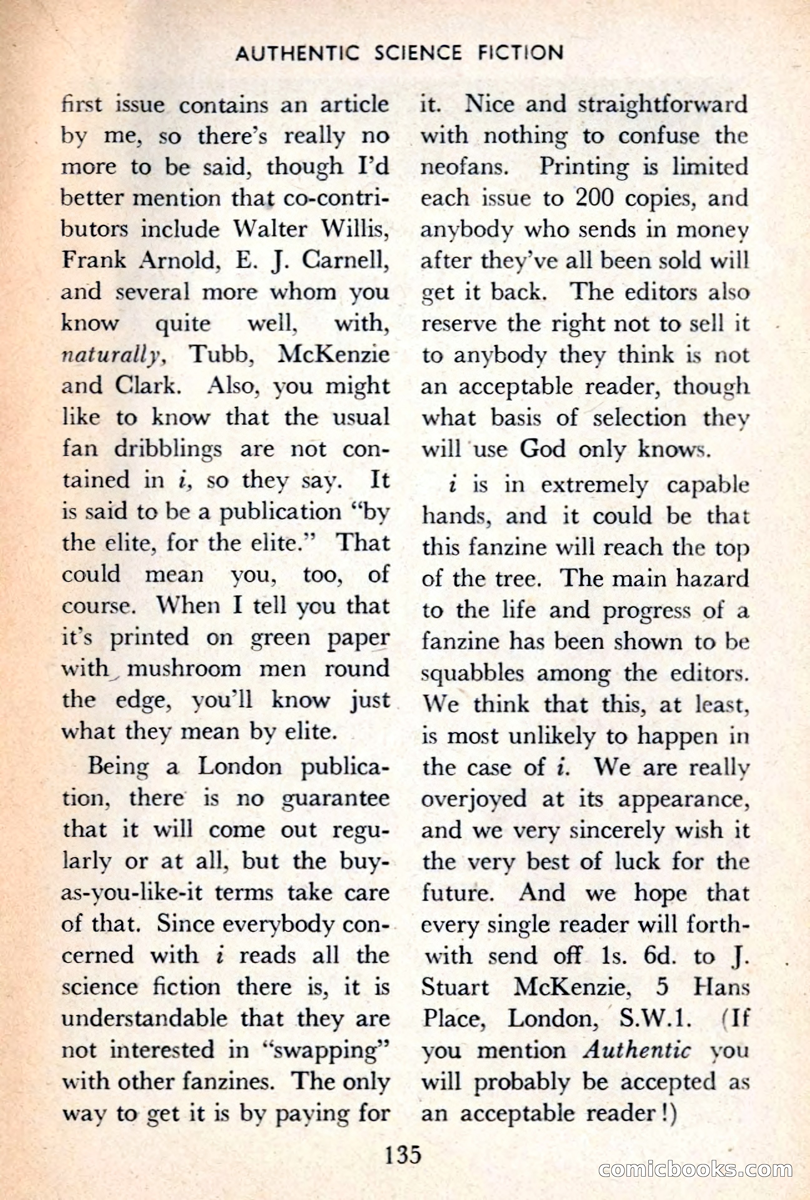 Authentic Science Fiction Monthly No. 48 — page 136 of 146