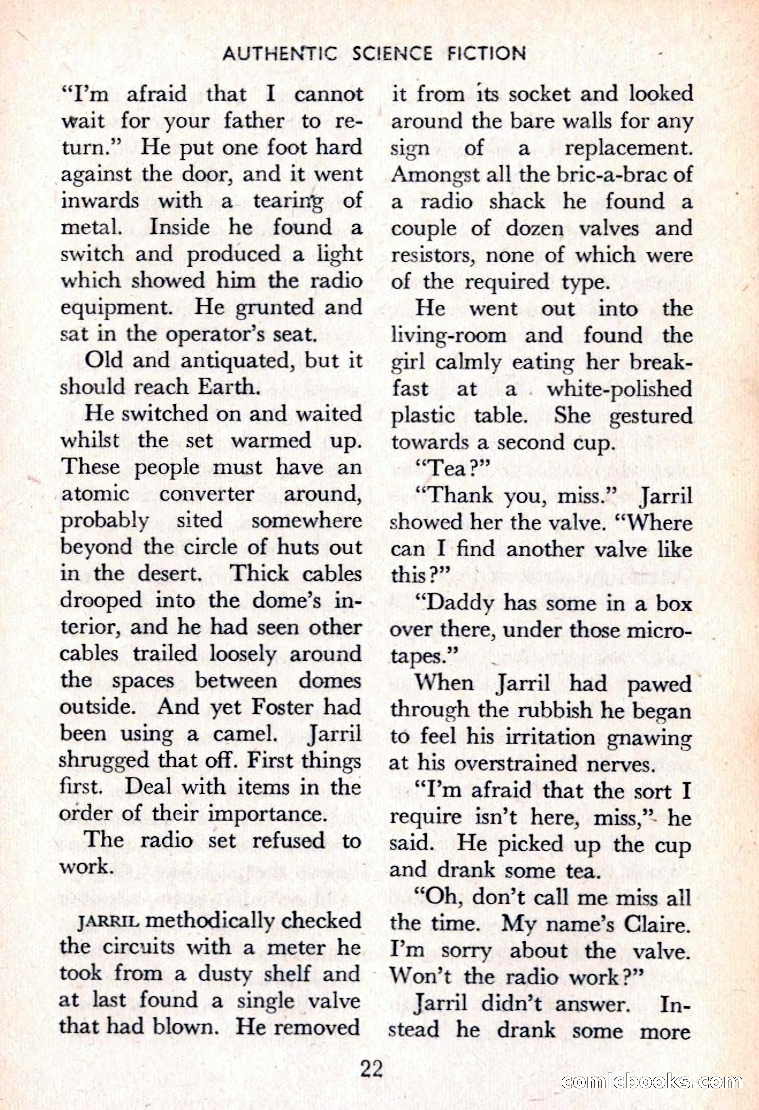 Authentic Science Fiction Monthly No. 50 — page 23 of 146