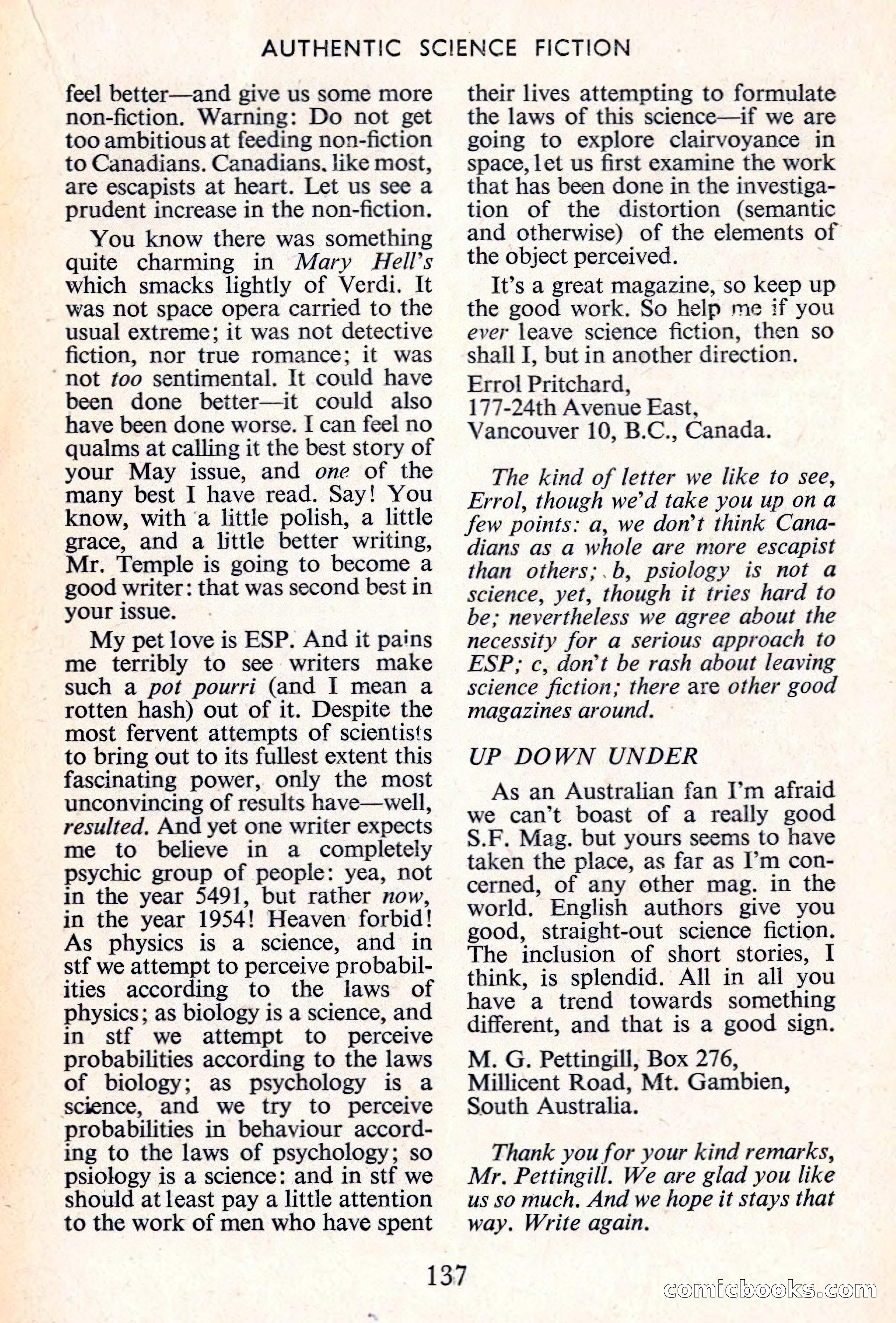 Authentic Science Fiction Monthly No. 50 — page 138 of 146