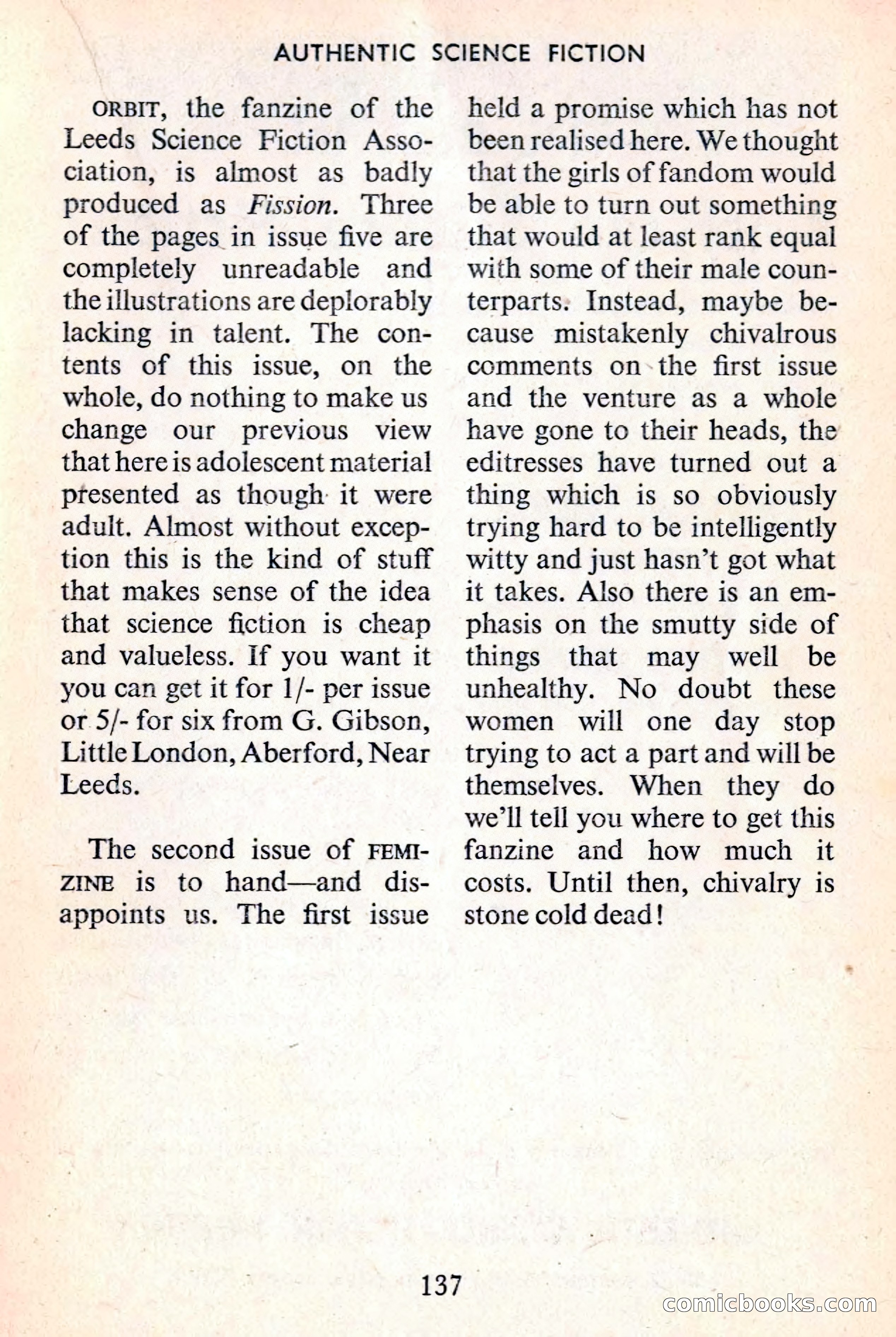 Authentic Science Fiction Monthly, No. 51 — page 138 of 146