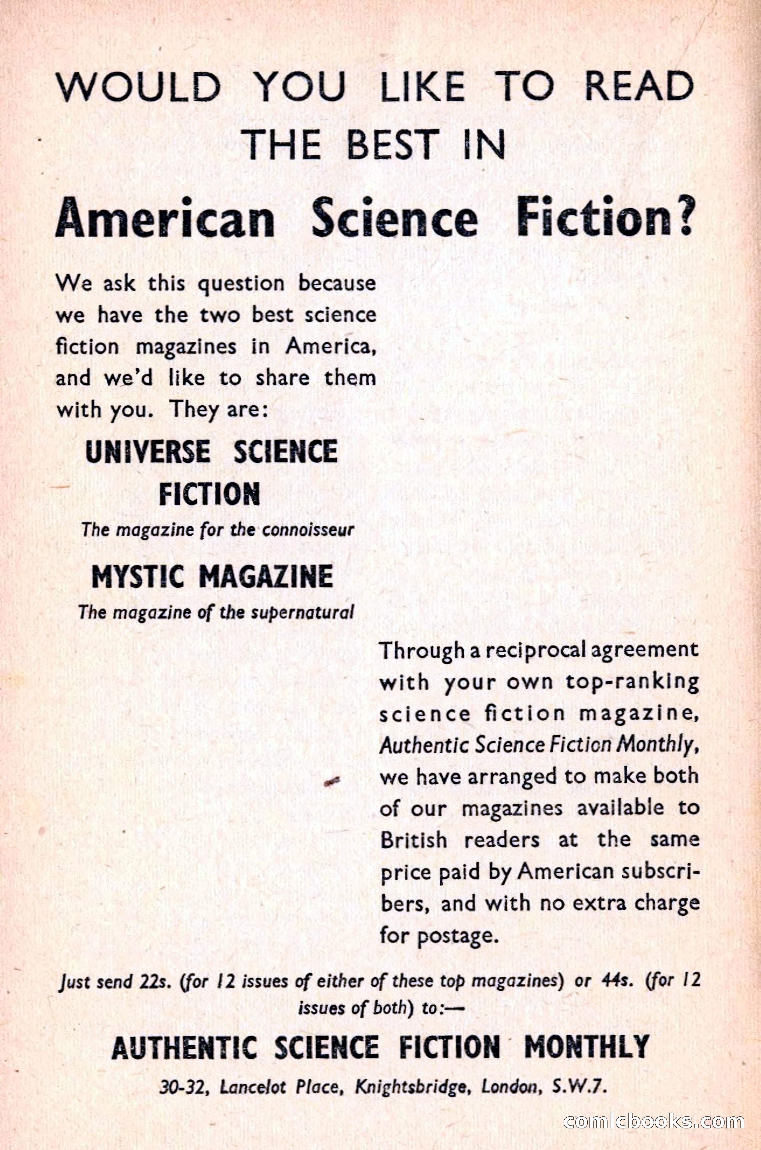 Authentic Science Fiction Monthly, No. 51 — page 139 of 146