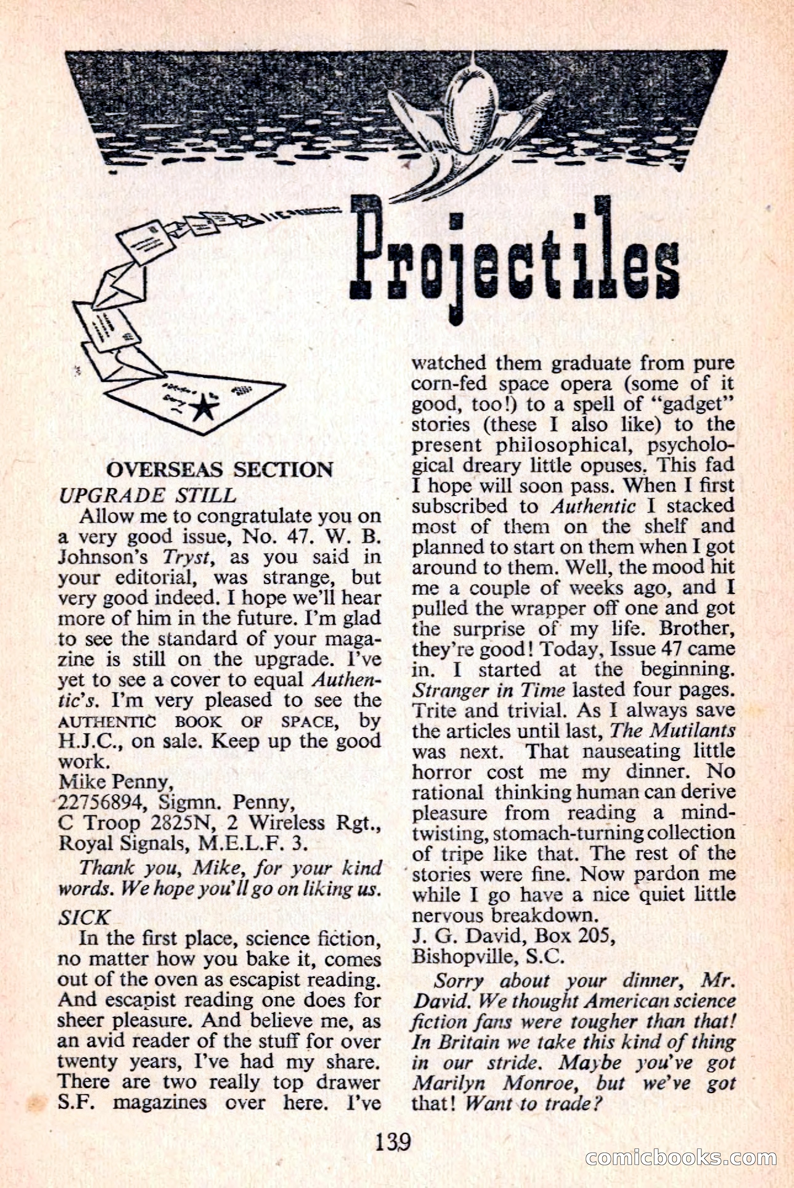 Authentic Science Fiction Monthly, No. 51 — page 140 of 146
