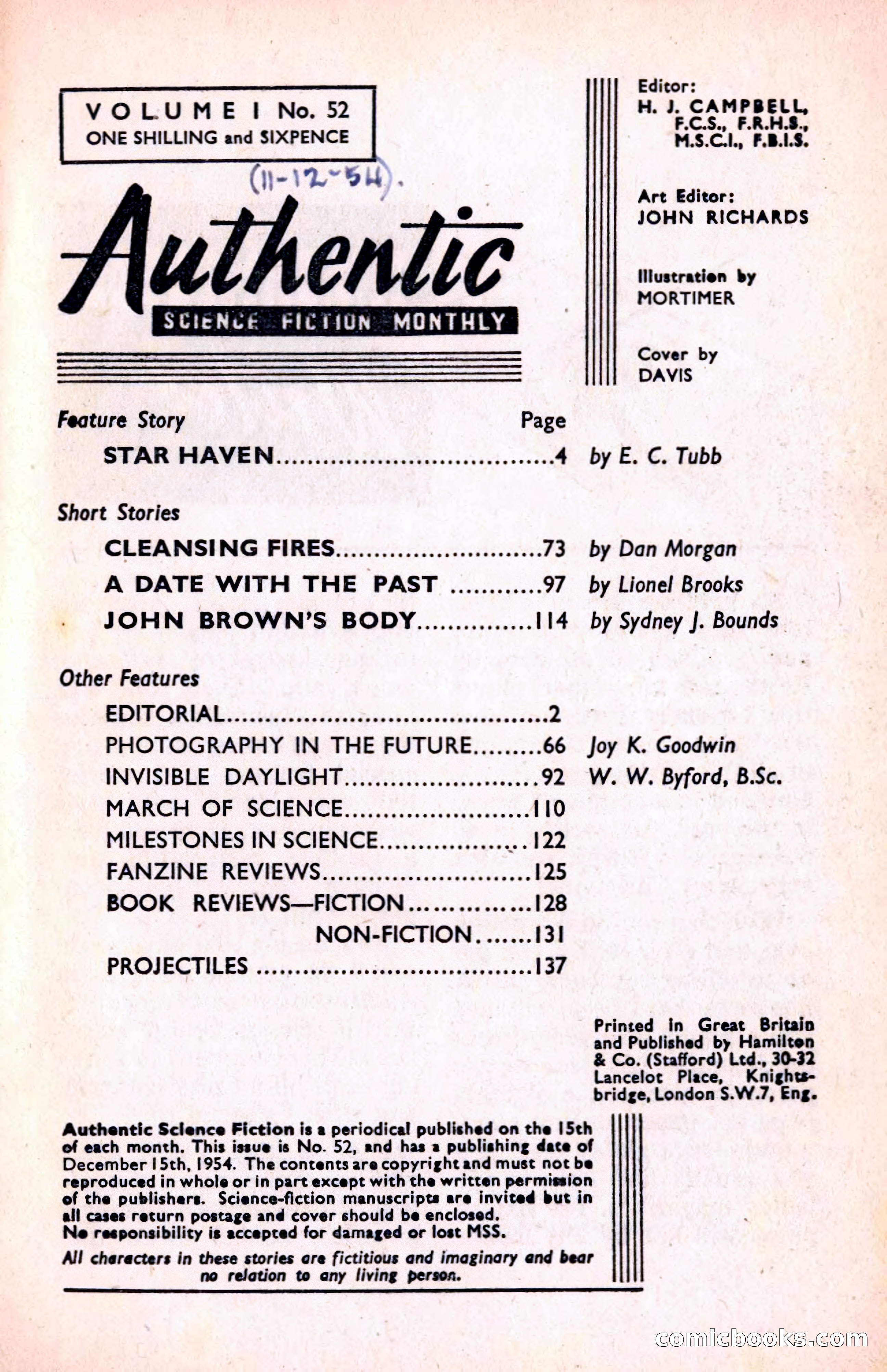 Authentic Science Fiction Monthly No. 52 — page 2 of 146