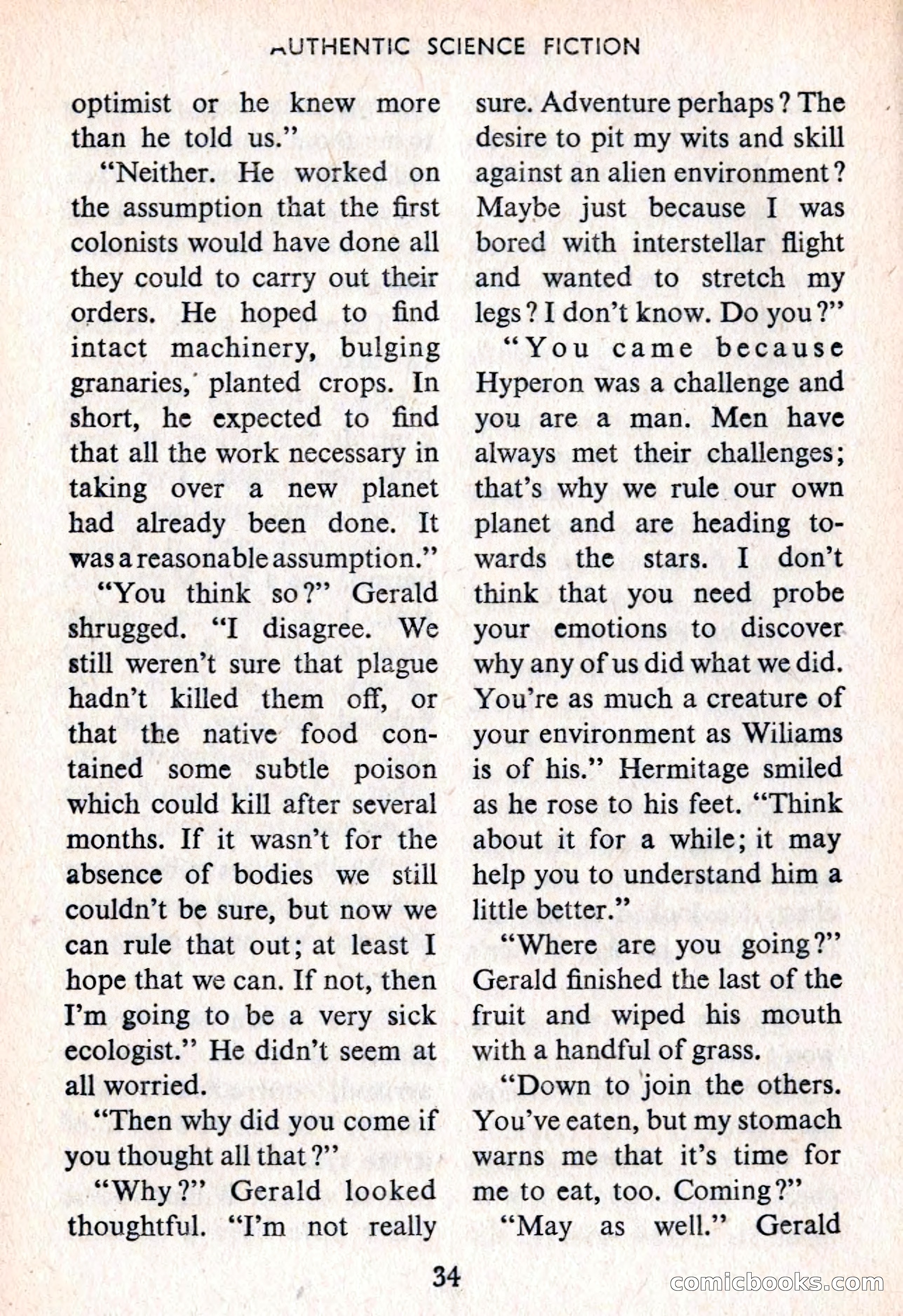Authentic Science Fiction Monthly No. 52 — page 35 of 146