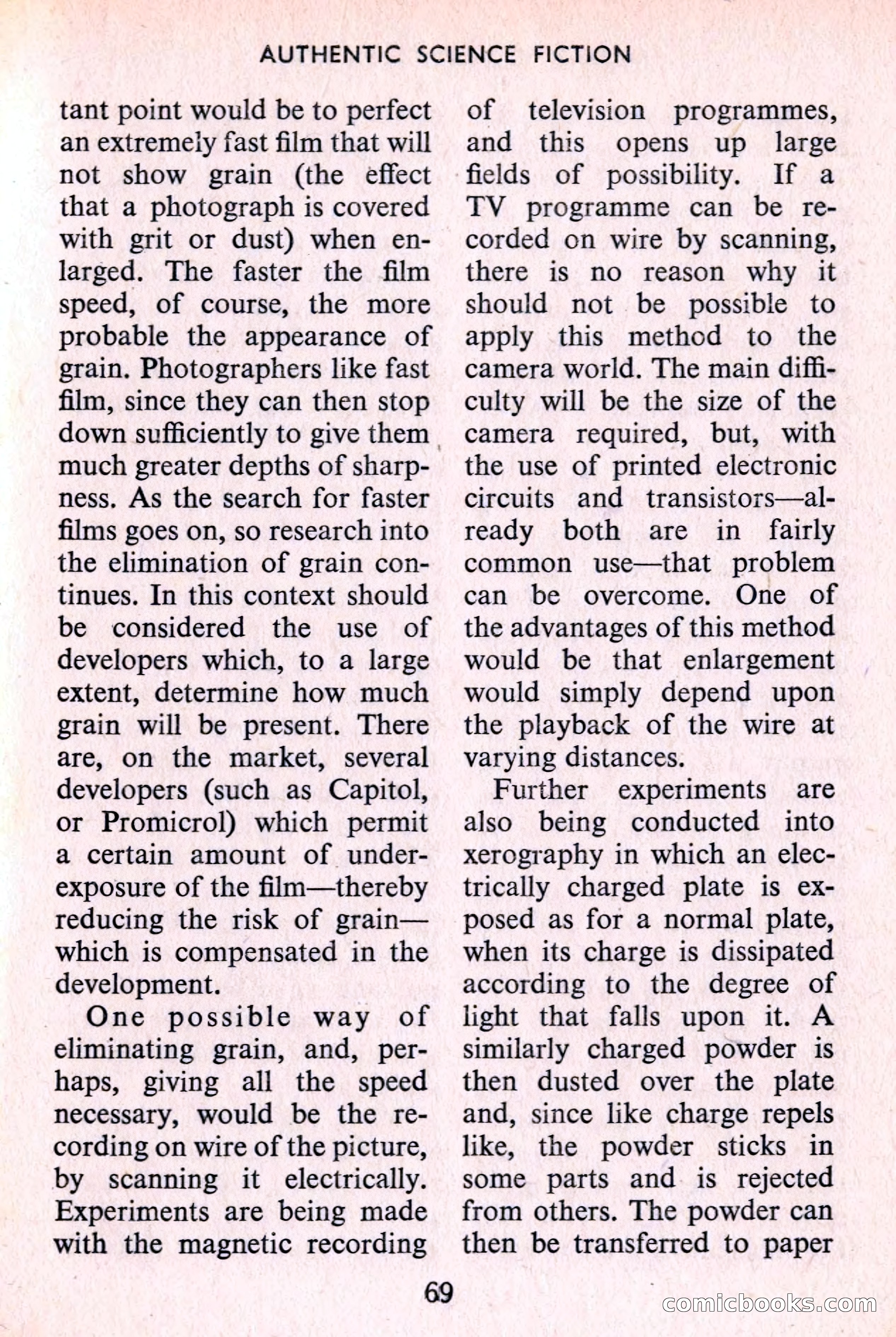 Authentic Science Fiction Monthly No. 52 — page 70 of 146