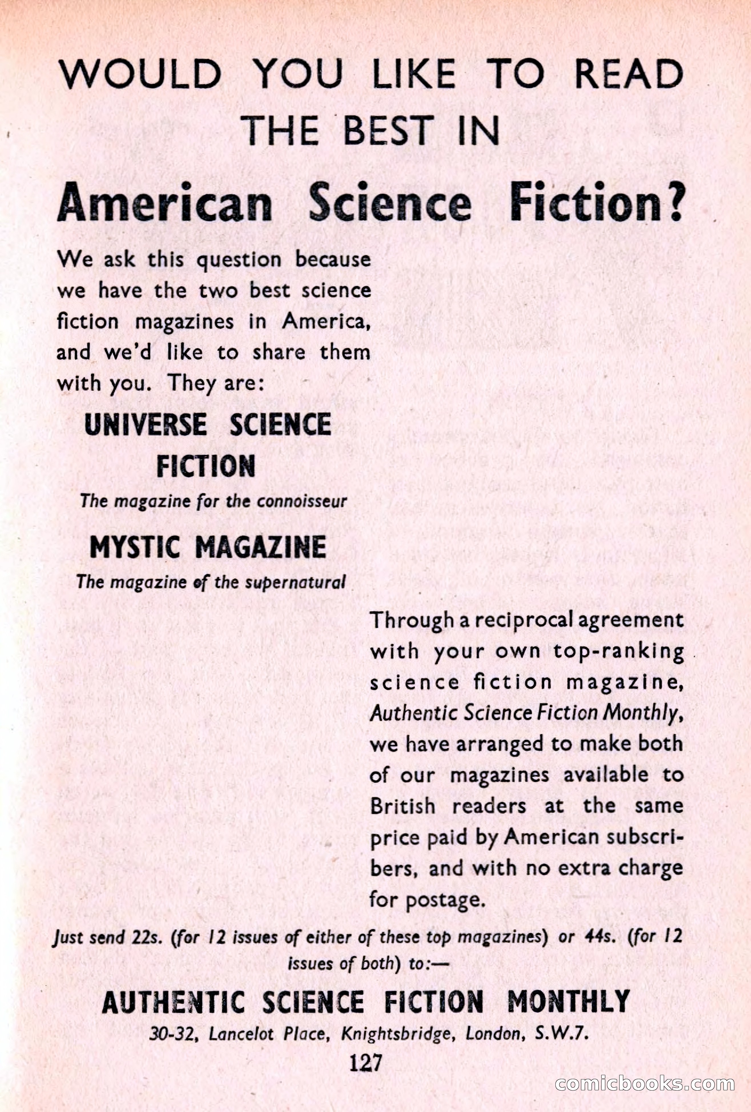 Authentic Science Fiction Monthly No. 52 — page 128 of 146