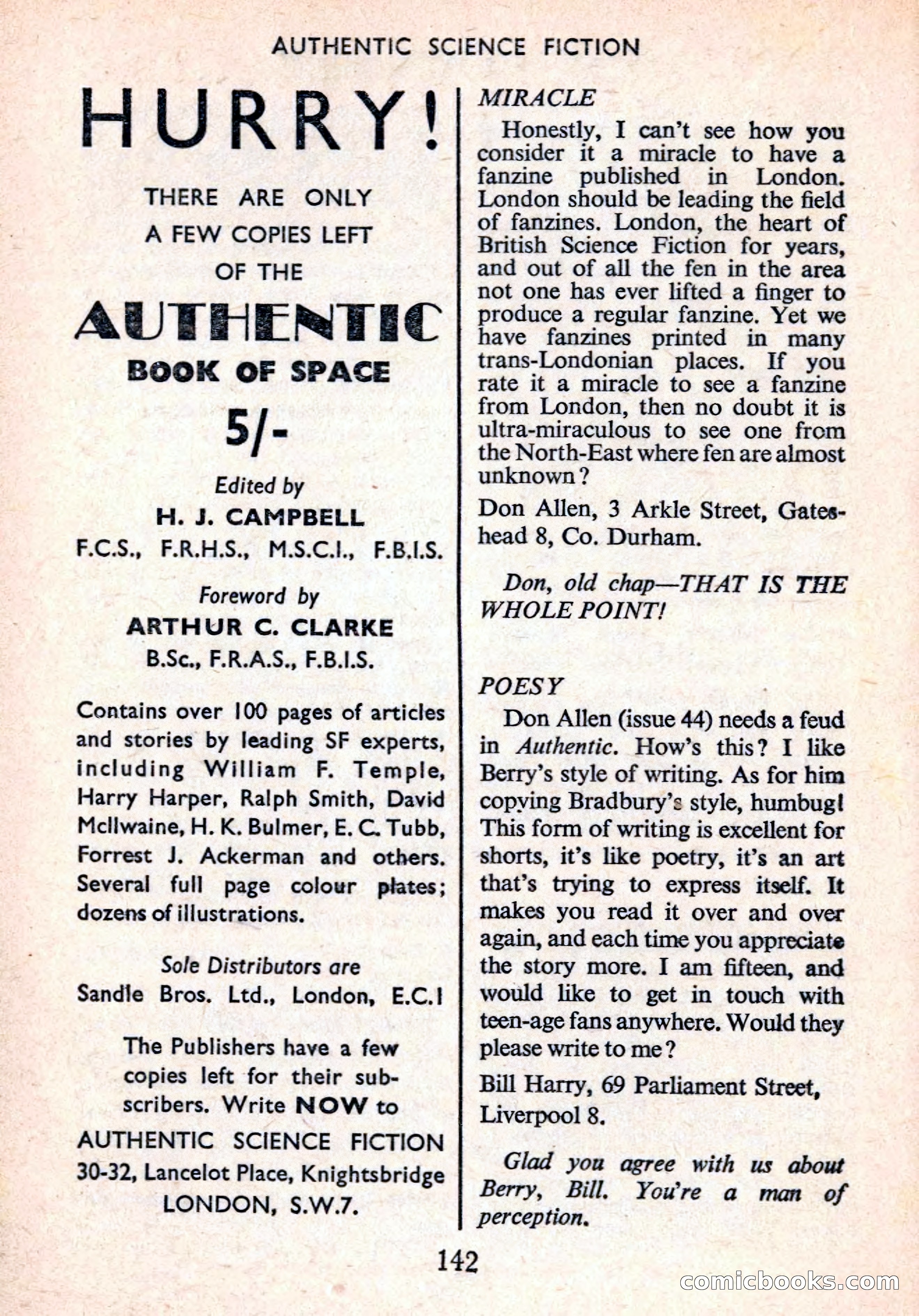 Authentic Science Fiction Monthly No. 52 — page 143 of 146