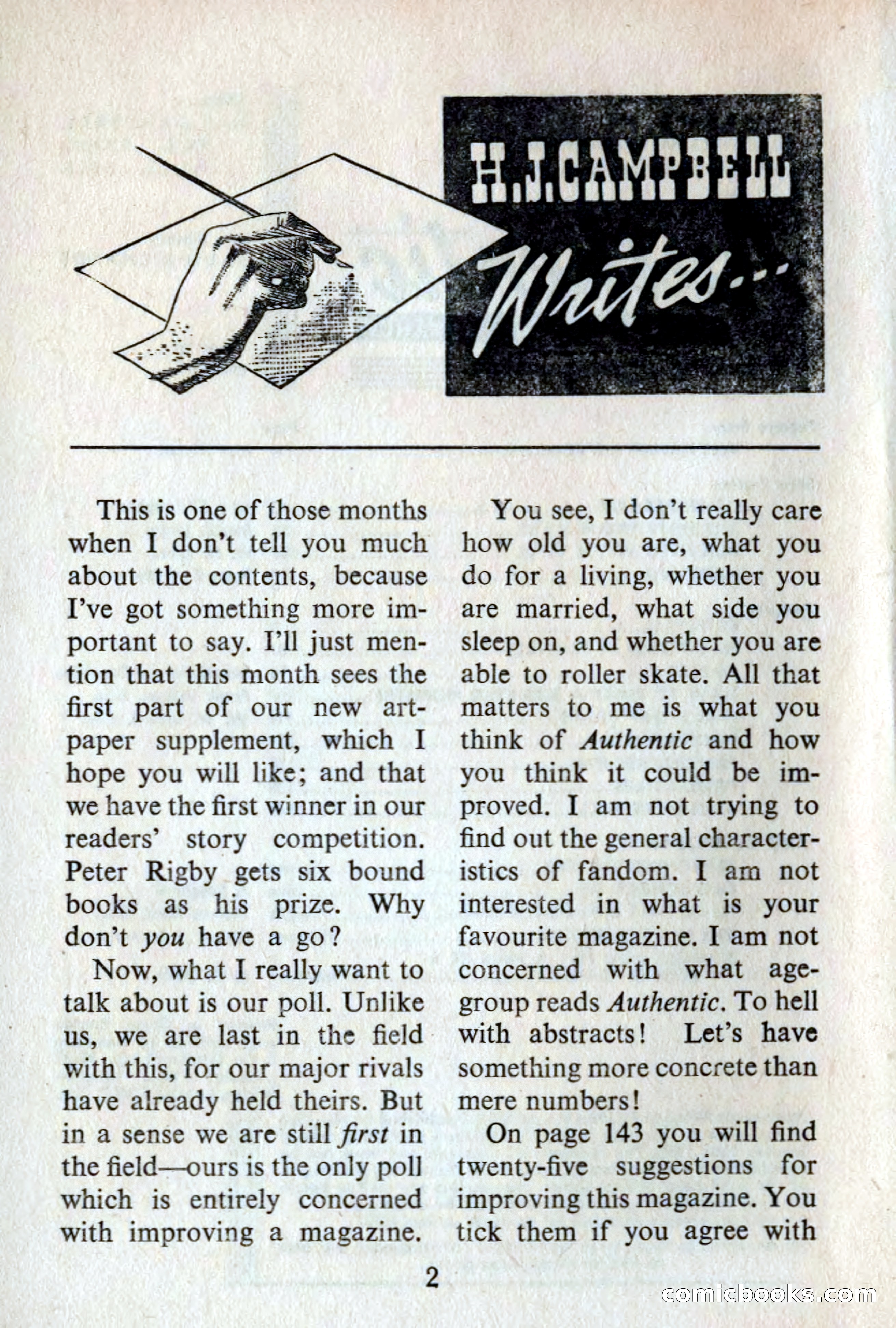 Authentic Science Fiction Monthly No. 53 — page 3 of 146