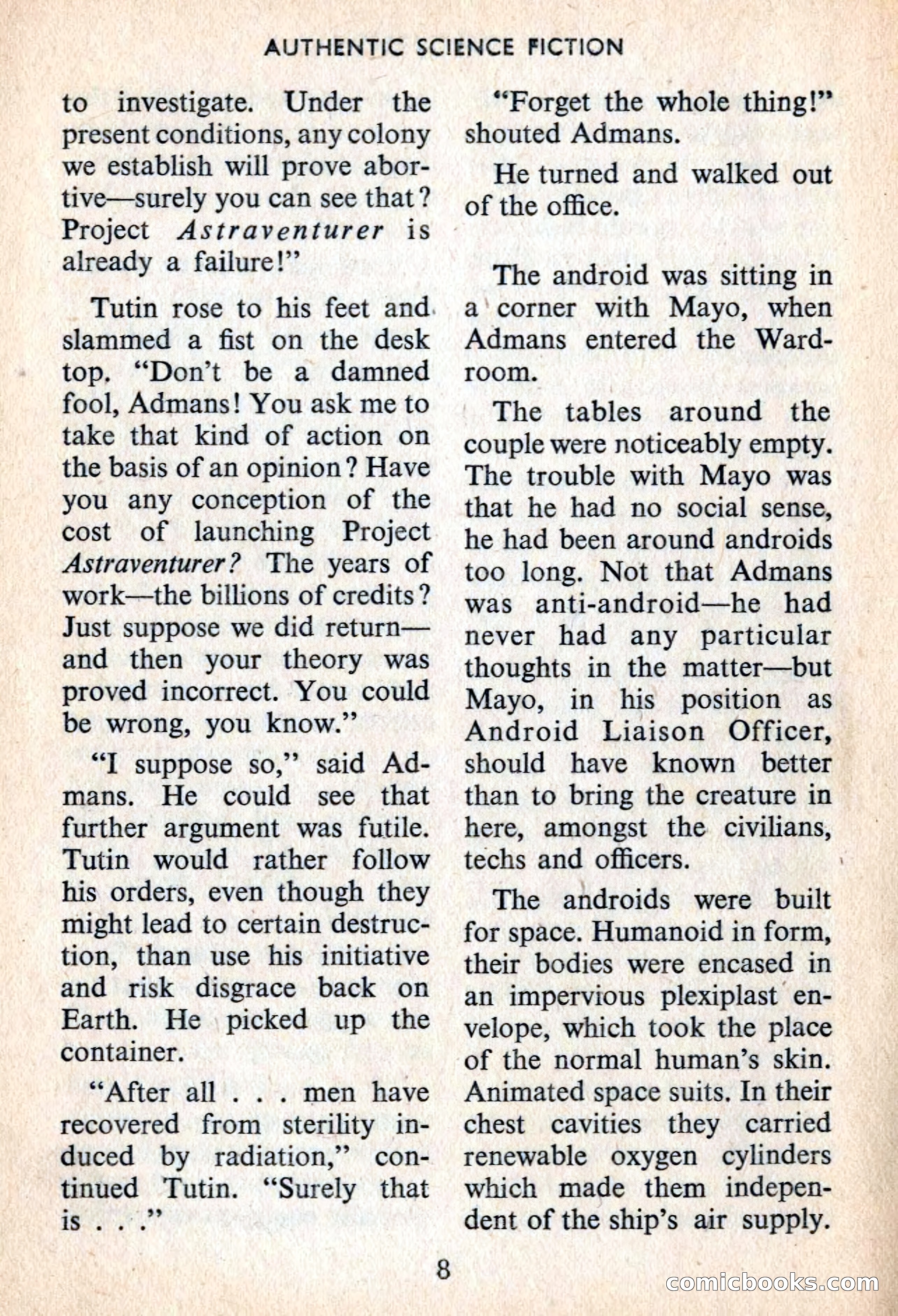 Authentic Science Fiction Monthly No. 54 — page 9 of 146
