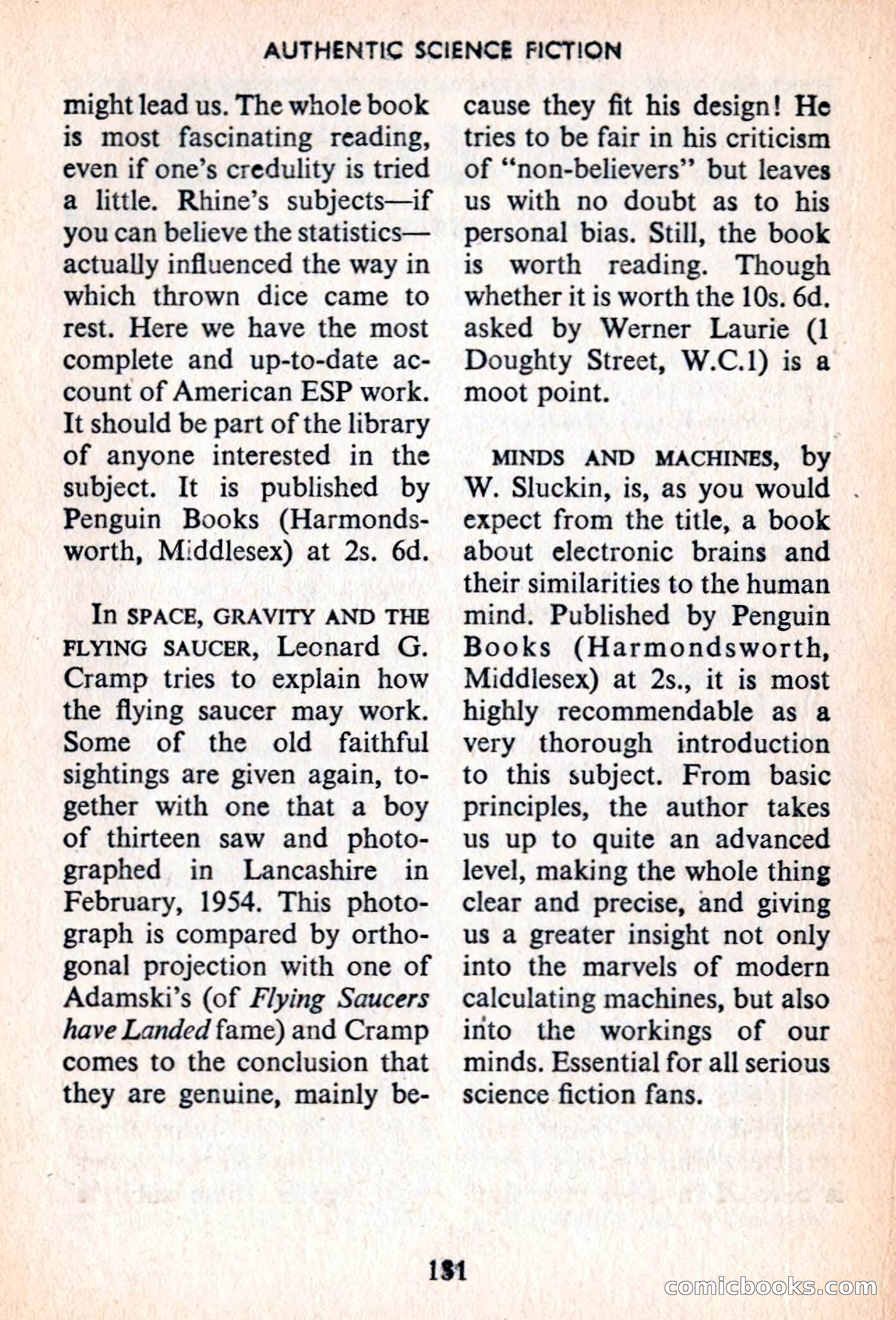 Authentic Science Fiction Monthly No. 54 — page 132 of 146