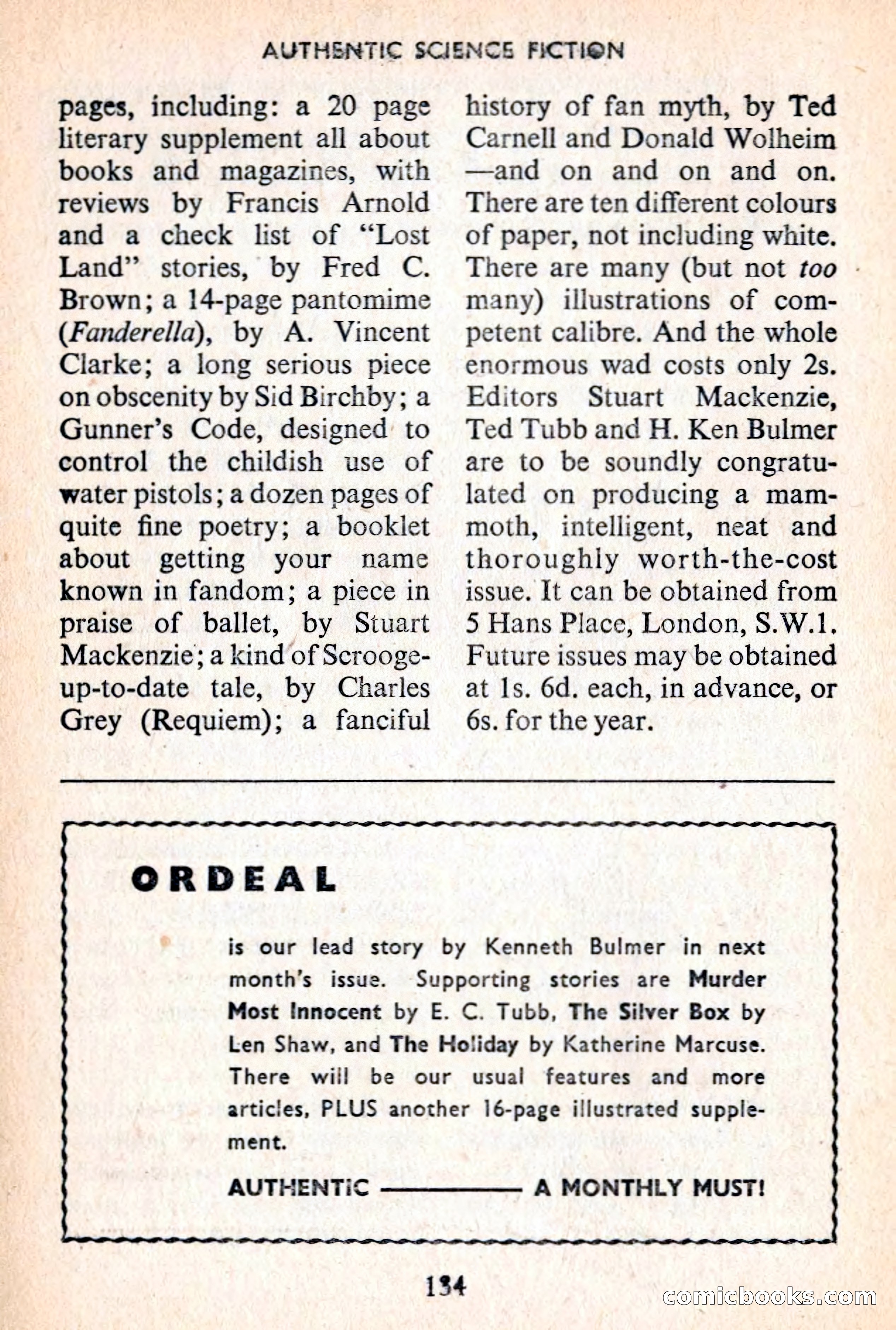 Authentic Science Fiction Monthly No. 54 — page 135 of 146