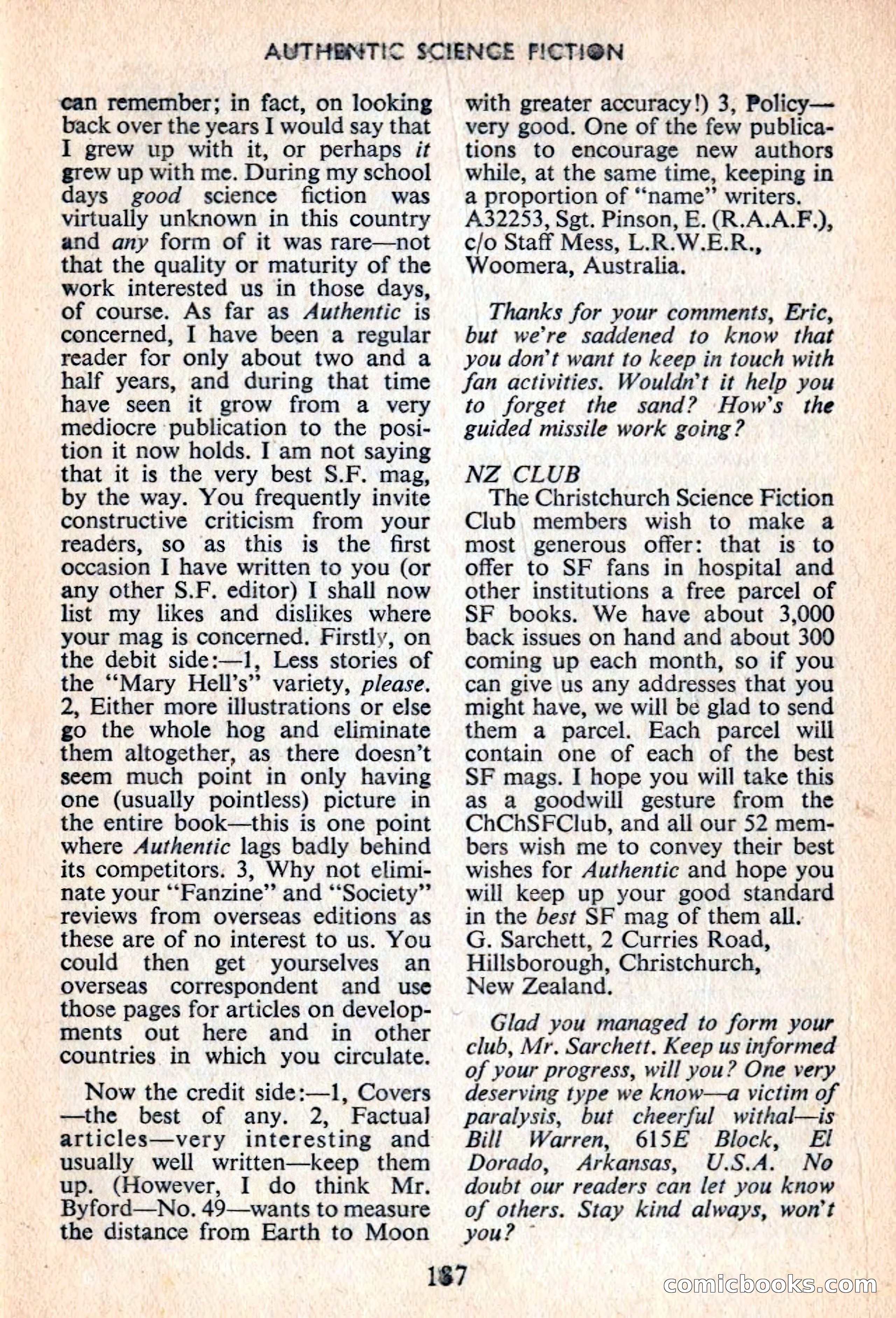 Authentic Science Fiction Monthly No. 54 — page 138 of 146
