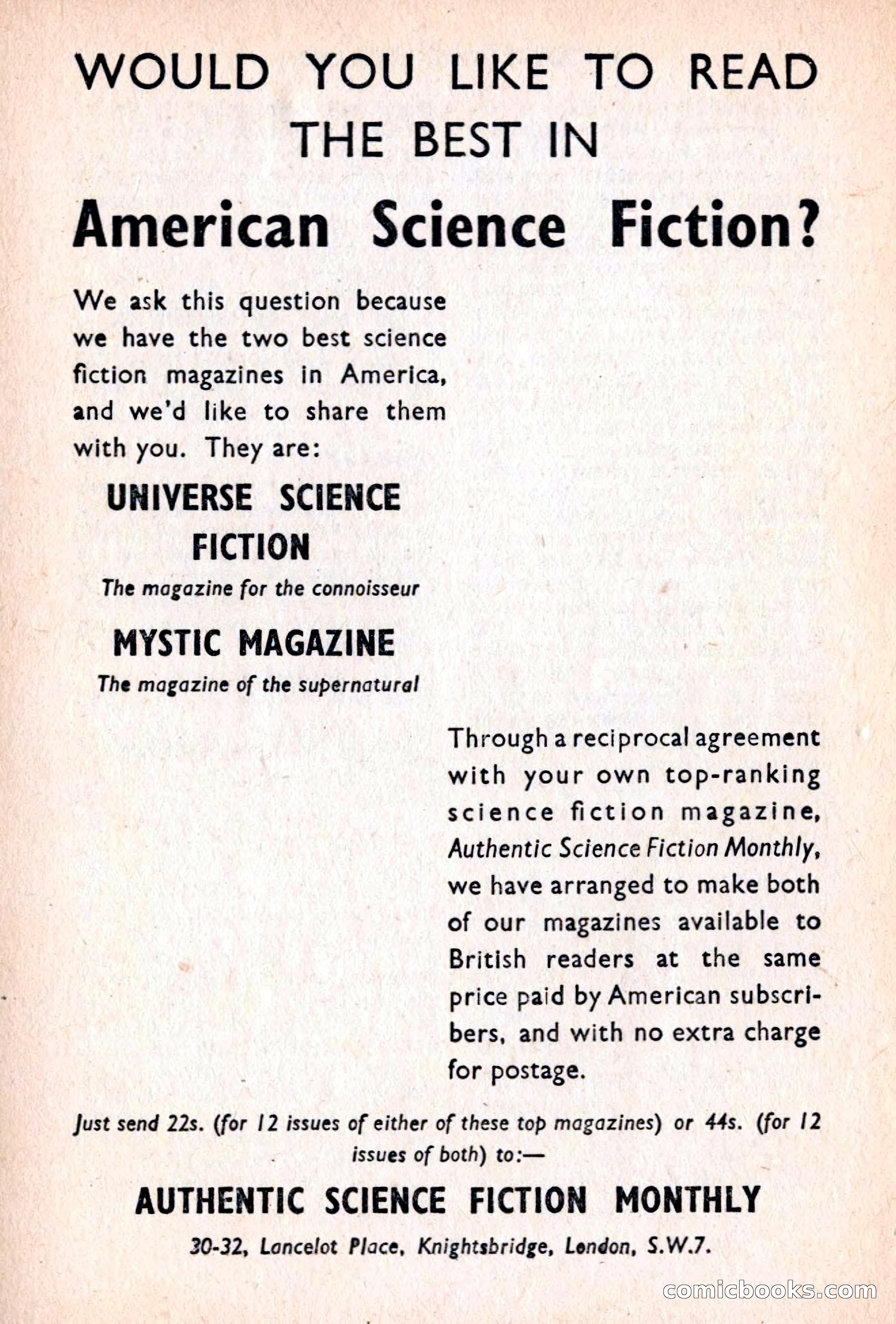 Authentic Science Fiction Monthly No. 54 — page 143 of 146
