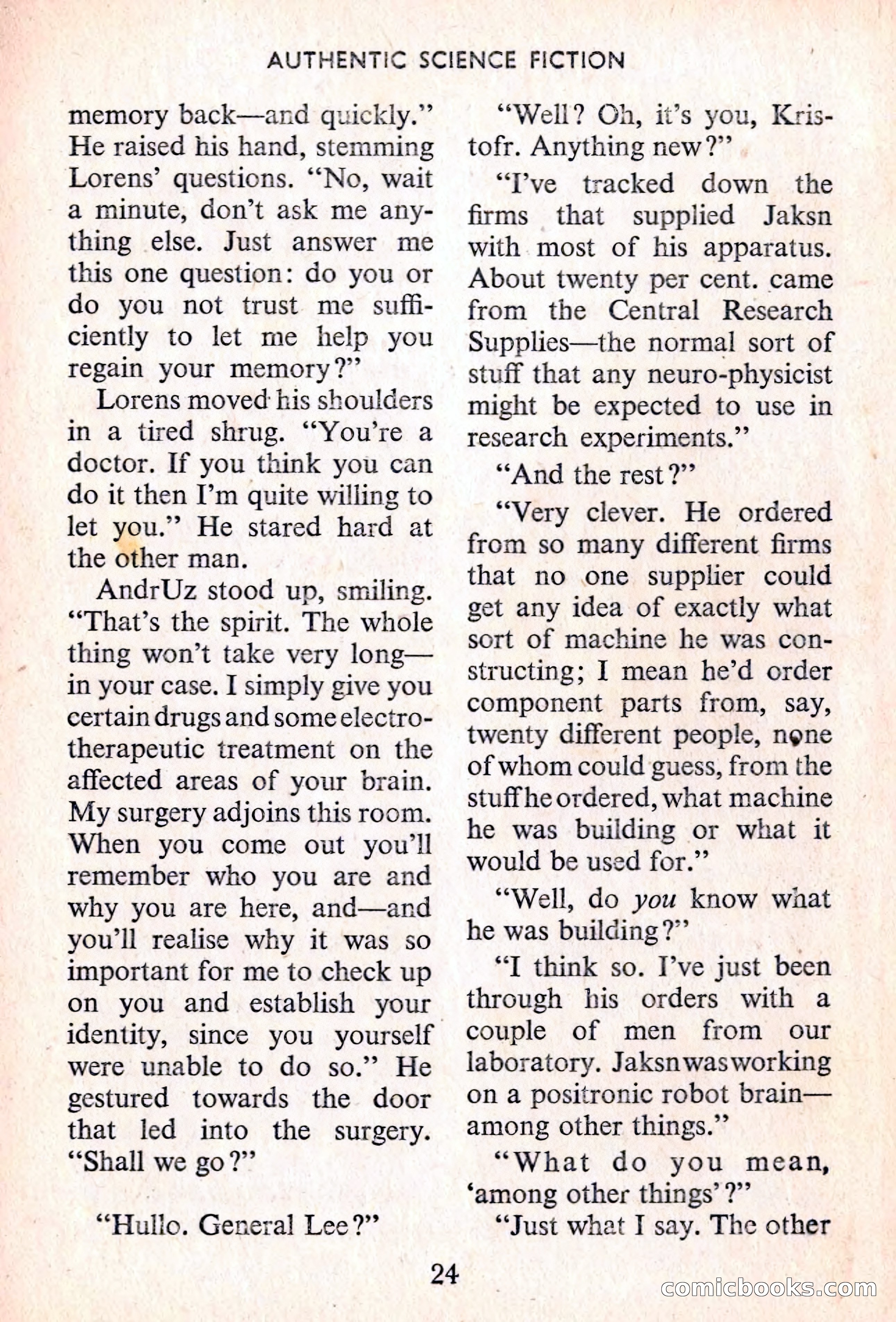 Authentic Science Fiction Monthly, No. 56 — page 25 of 146