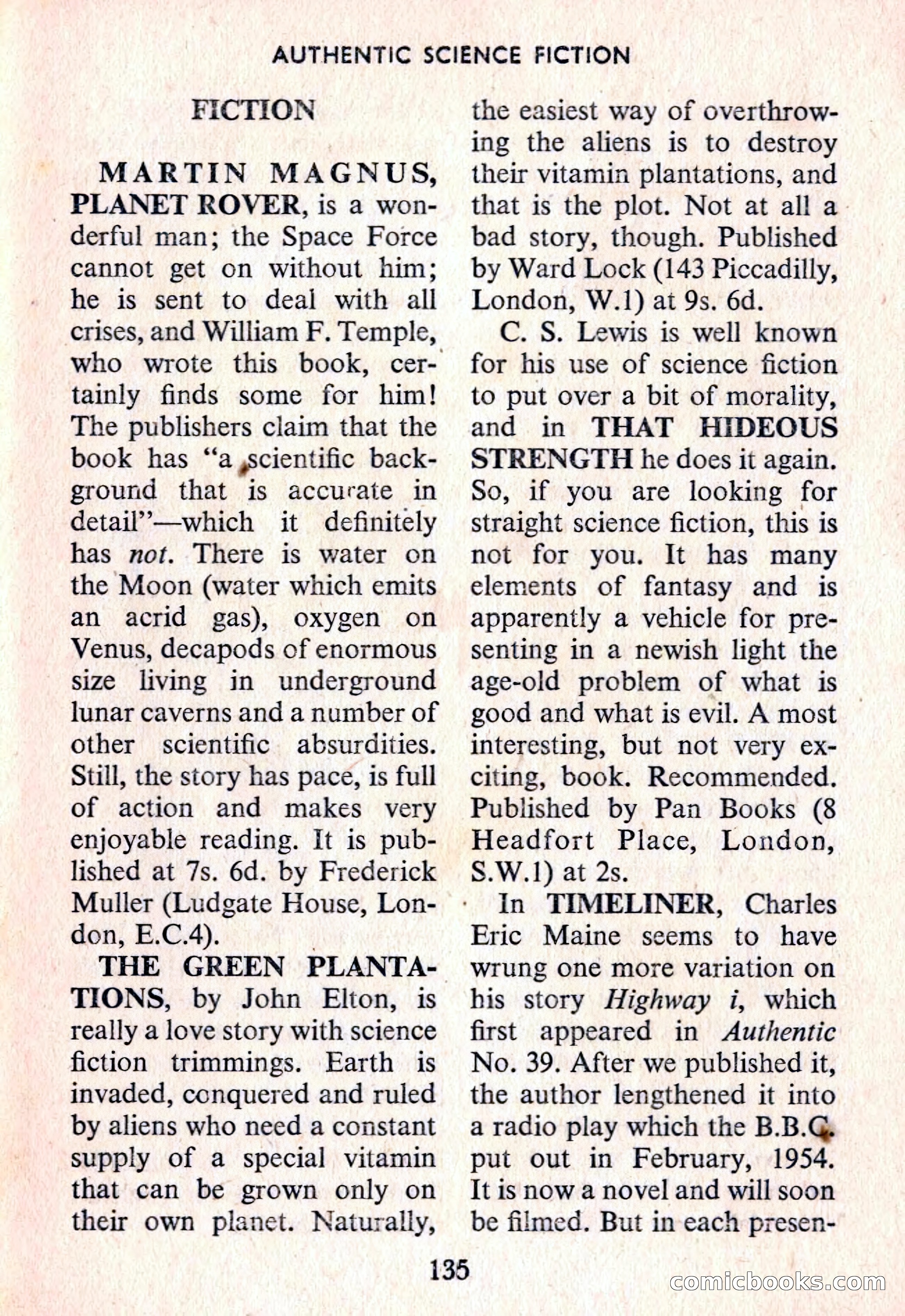 Authentic Science Fiction Monthly, No. 56 — page 136 of 146