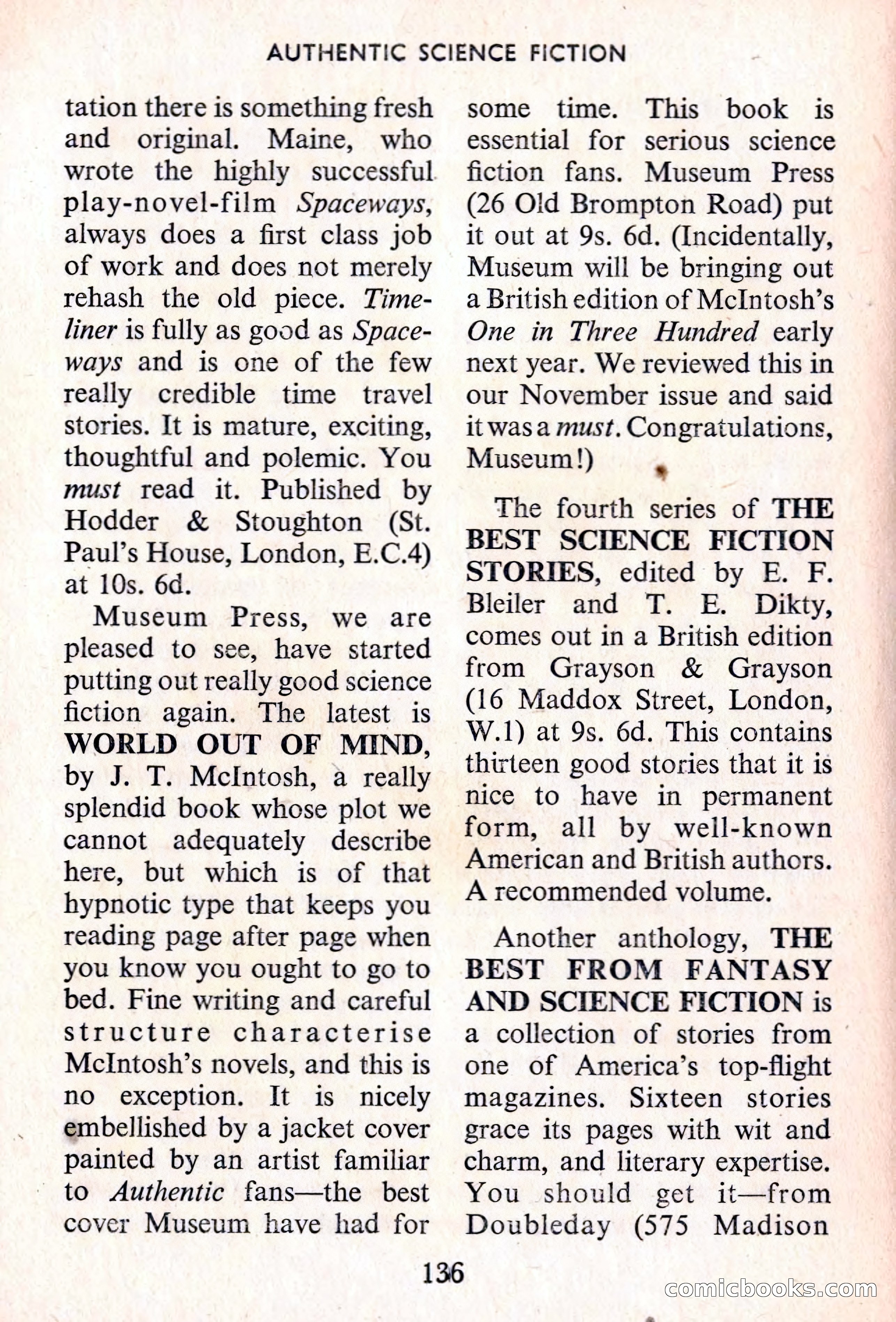 Authentic Science Fiction Monthly, No. 56 — page 137 of 146
