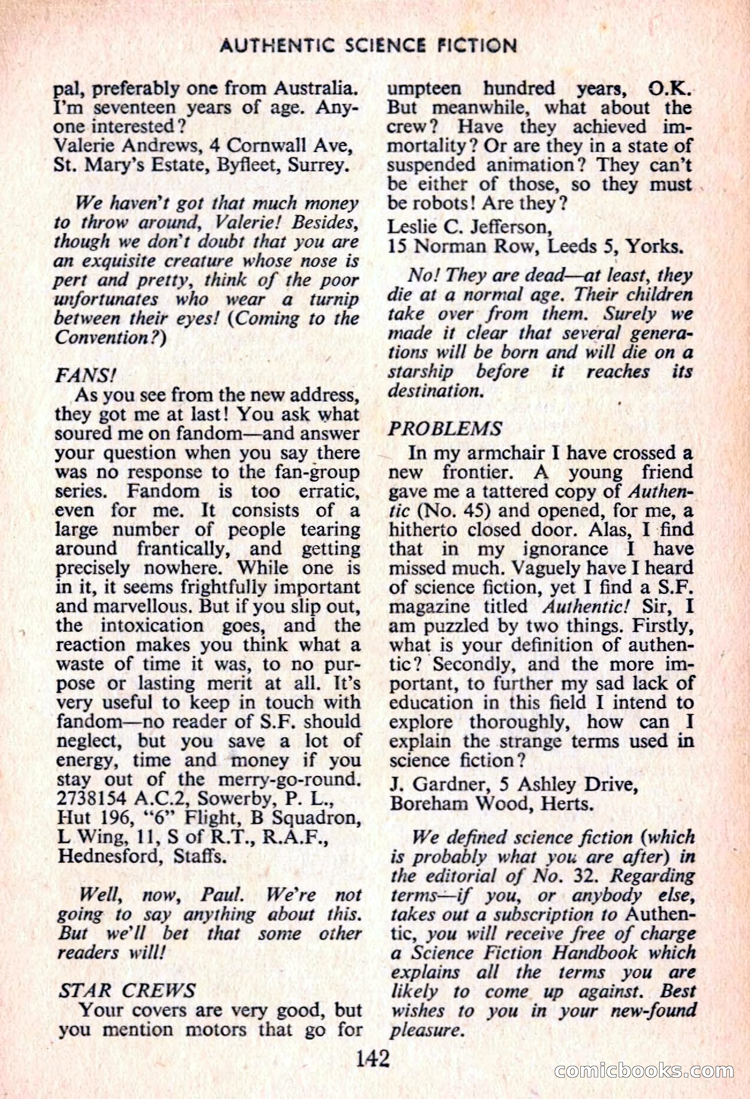 Authentic Science Fiction Monthly, No. 56 — page 143 of 146