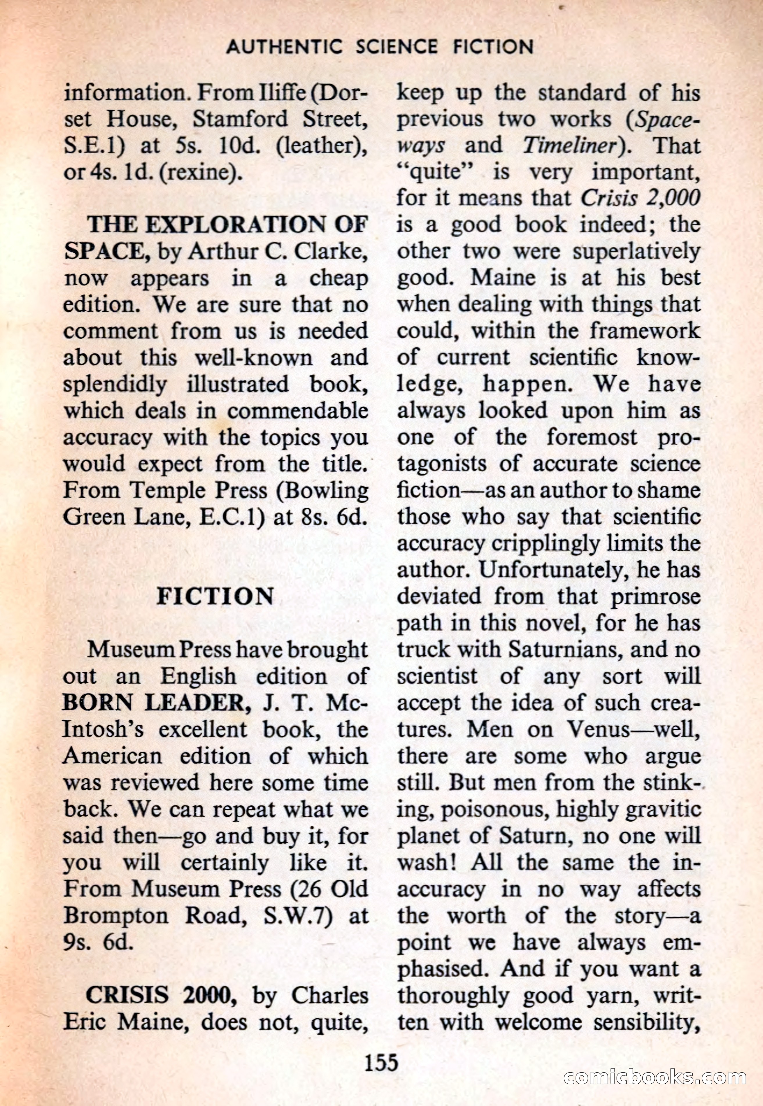 Authentic Science Fiction Monthly, No. 65 — page 156 of 162