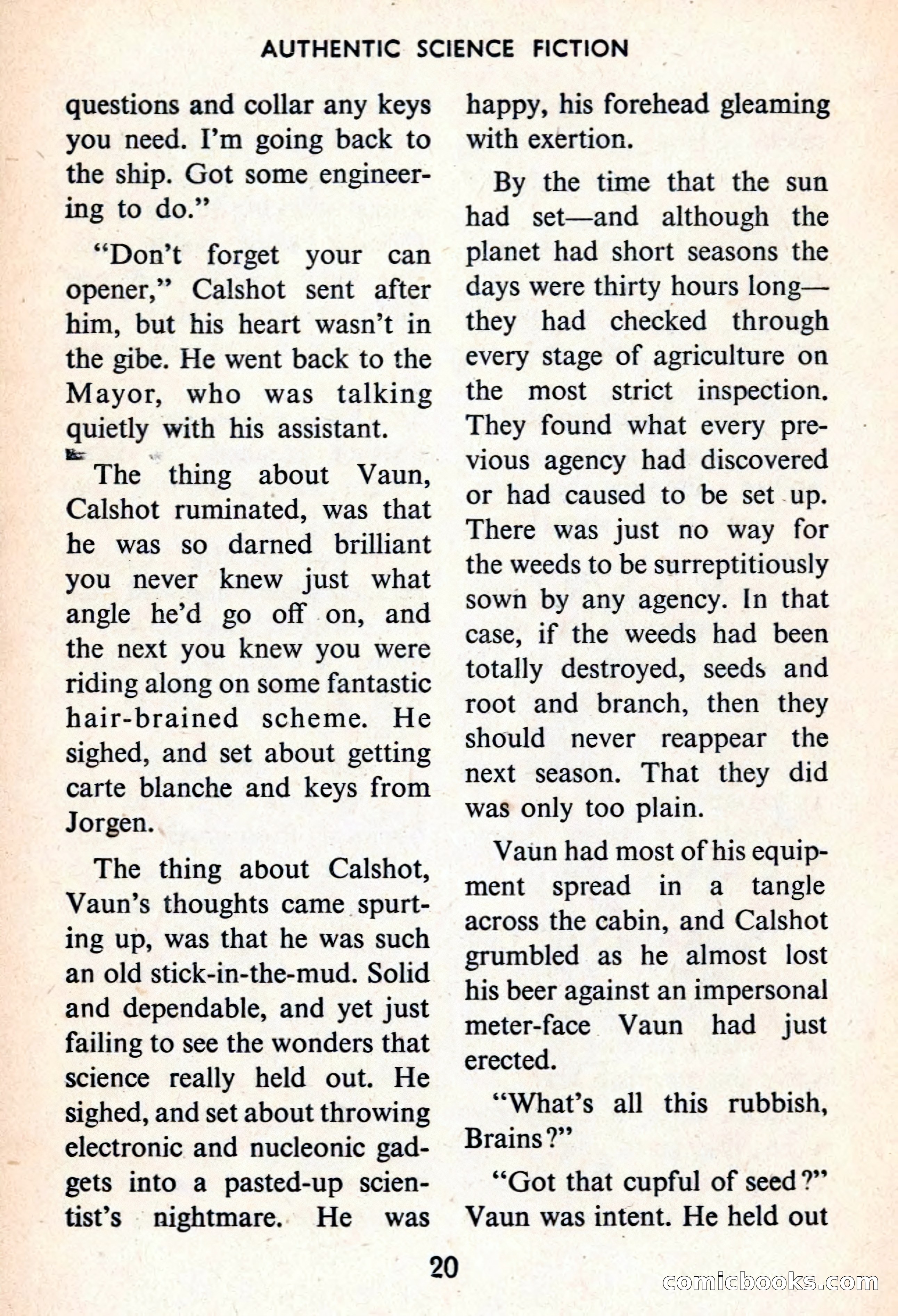 Authentic Science Fiction Monthly, No. 66 — page 21 of 162