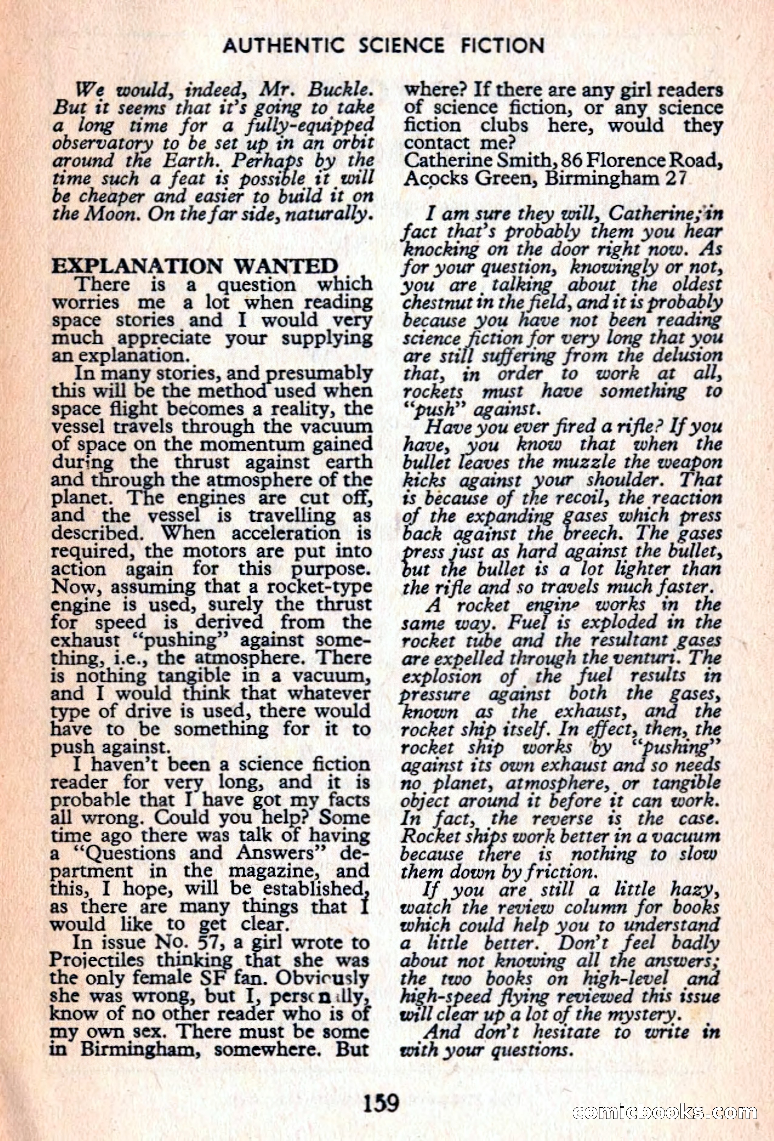 Authentic Science Fiction Monthly, No. 66 — page 160 of 162