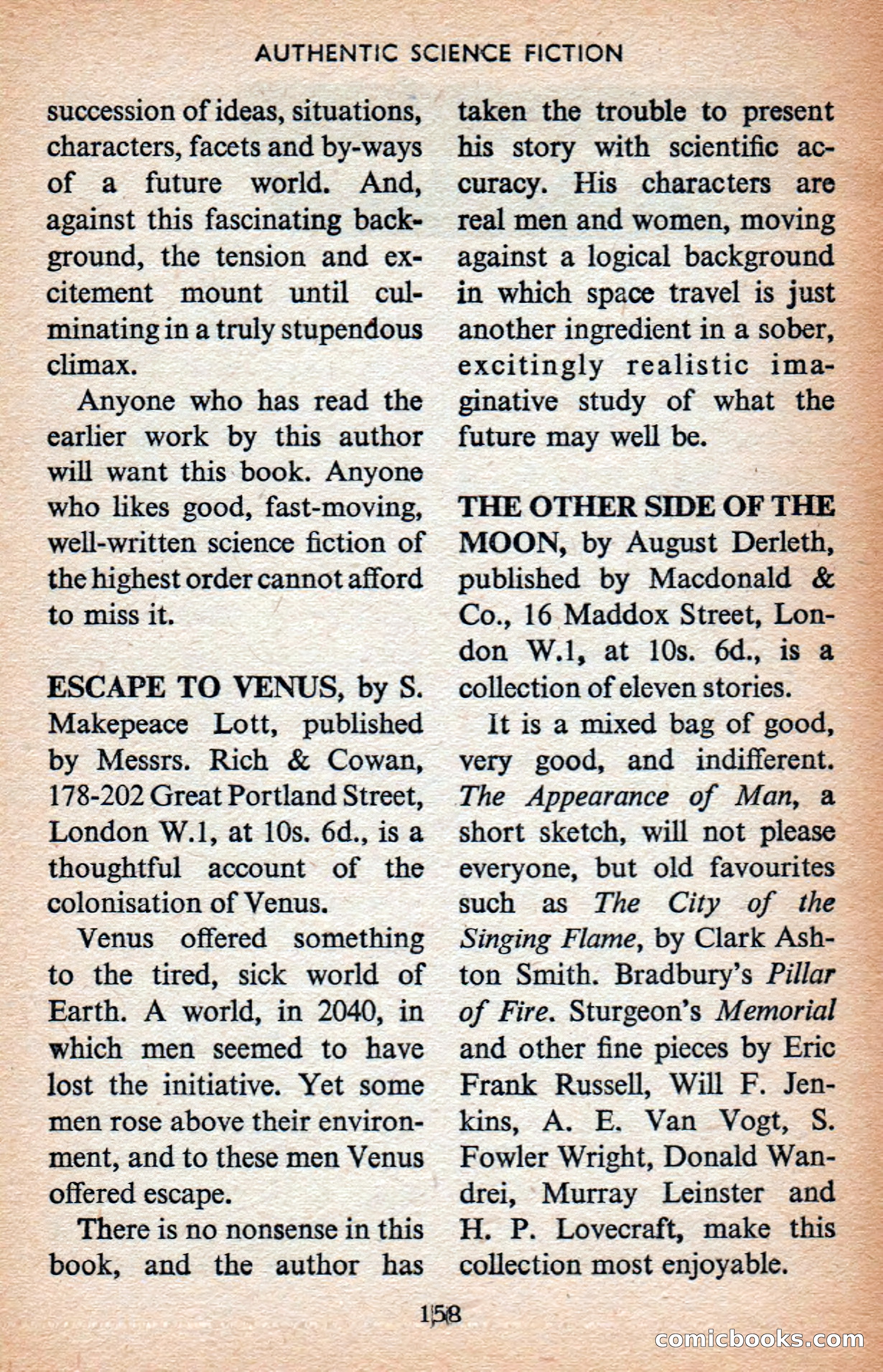 Authentic Science Fiction Monthly No. 71 — page 159 of 164