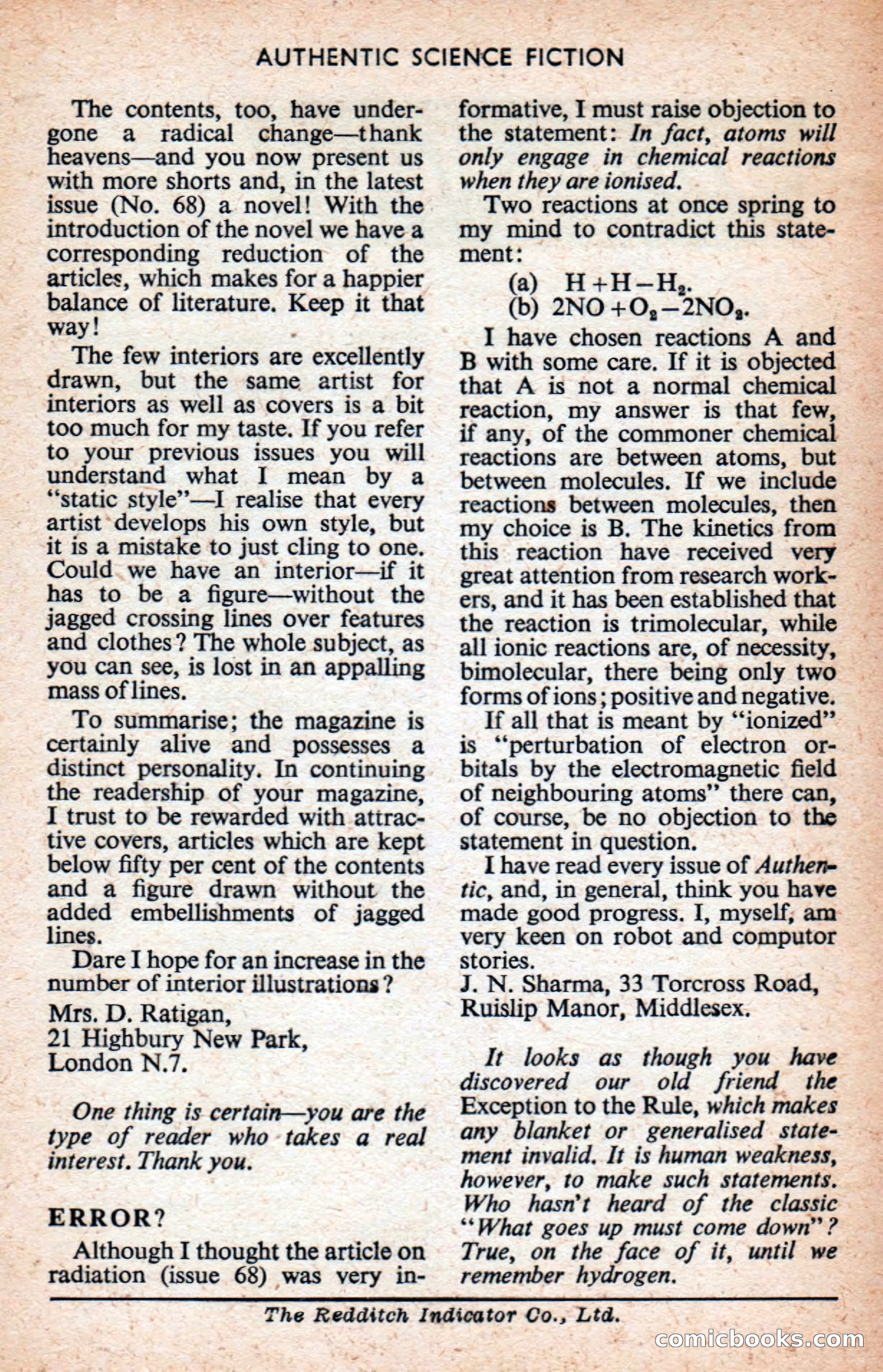 Authentic Science Fiction Monthly No. 71 — page 161 of 164