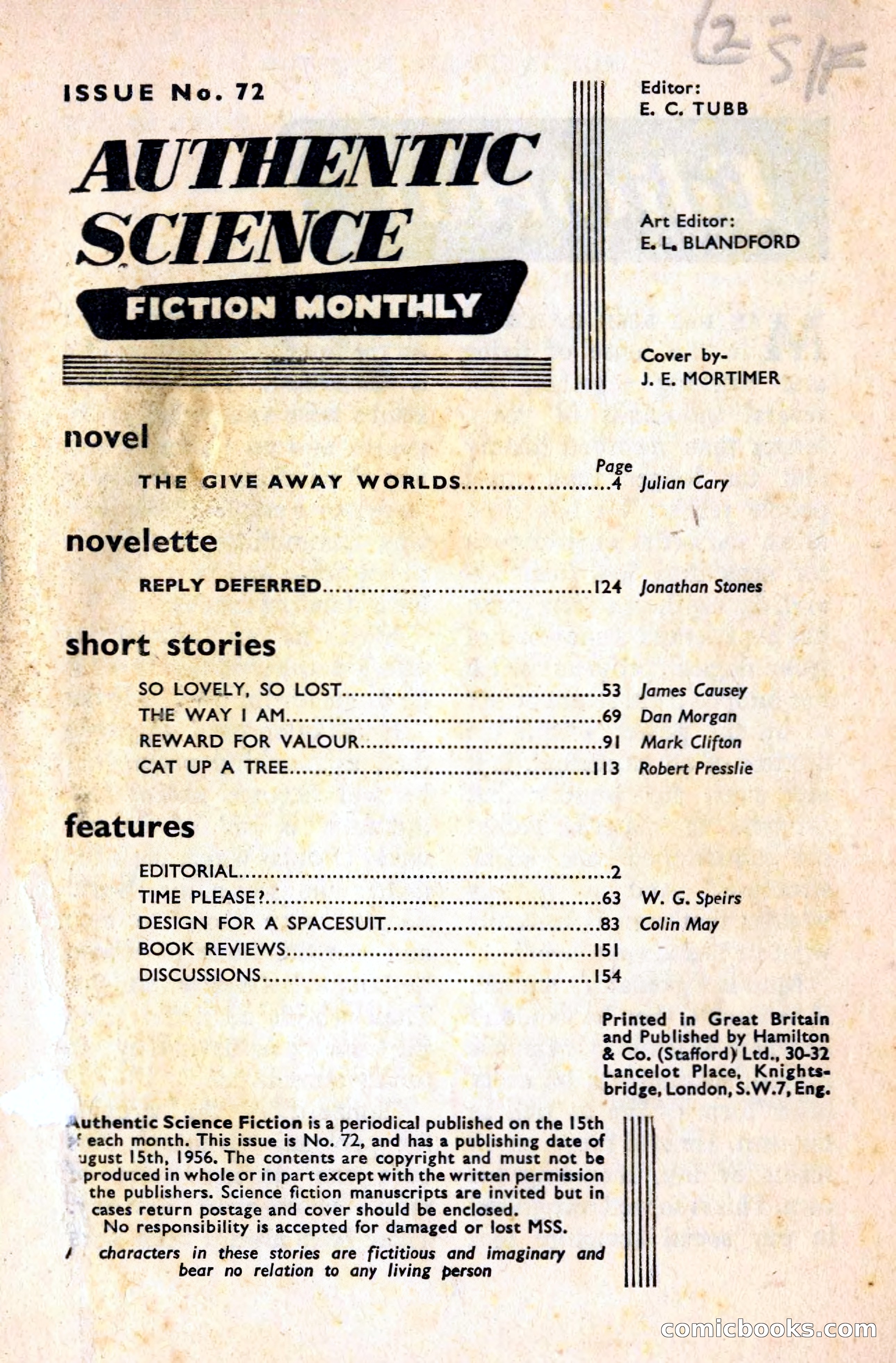Authentic Science Fiction Monthly No. 72 — page 2 of 162