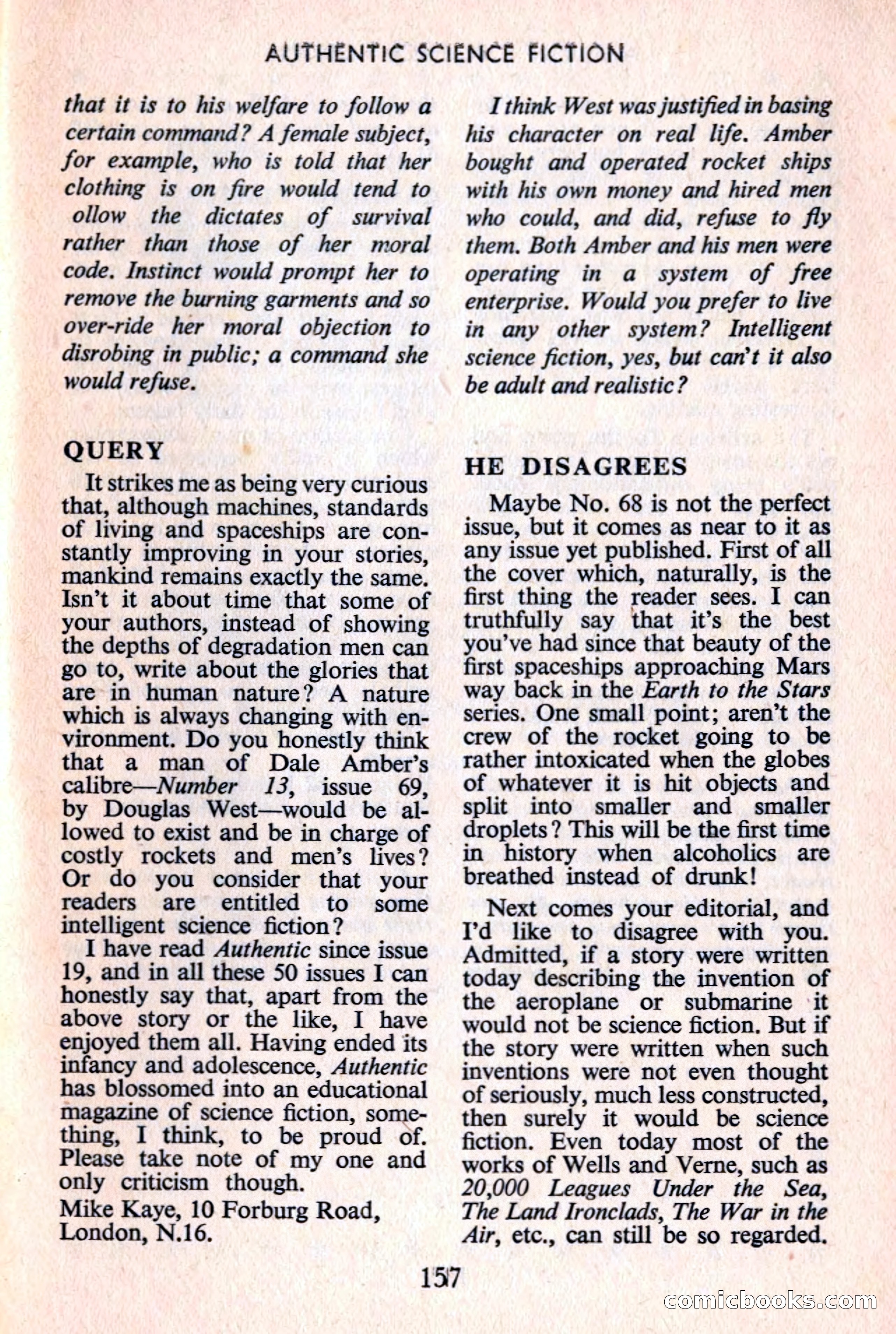 Authentic Science Fiction Monthly No. 72 — page 158 of 162