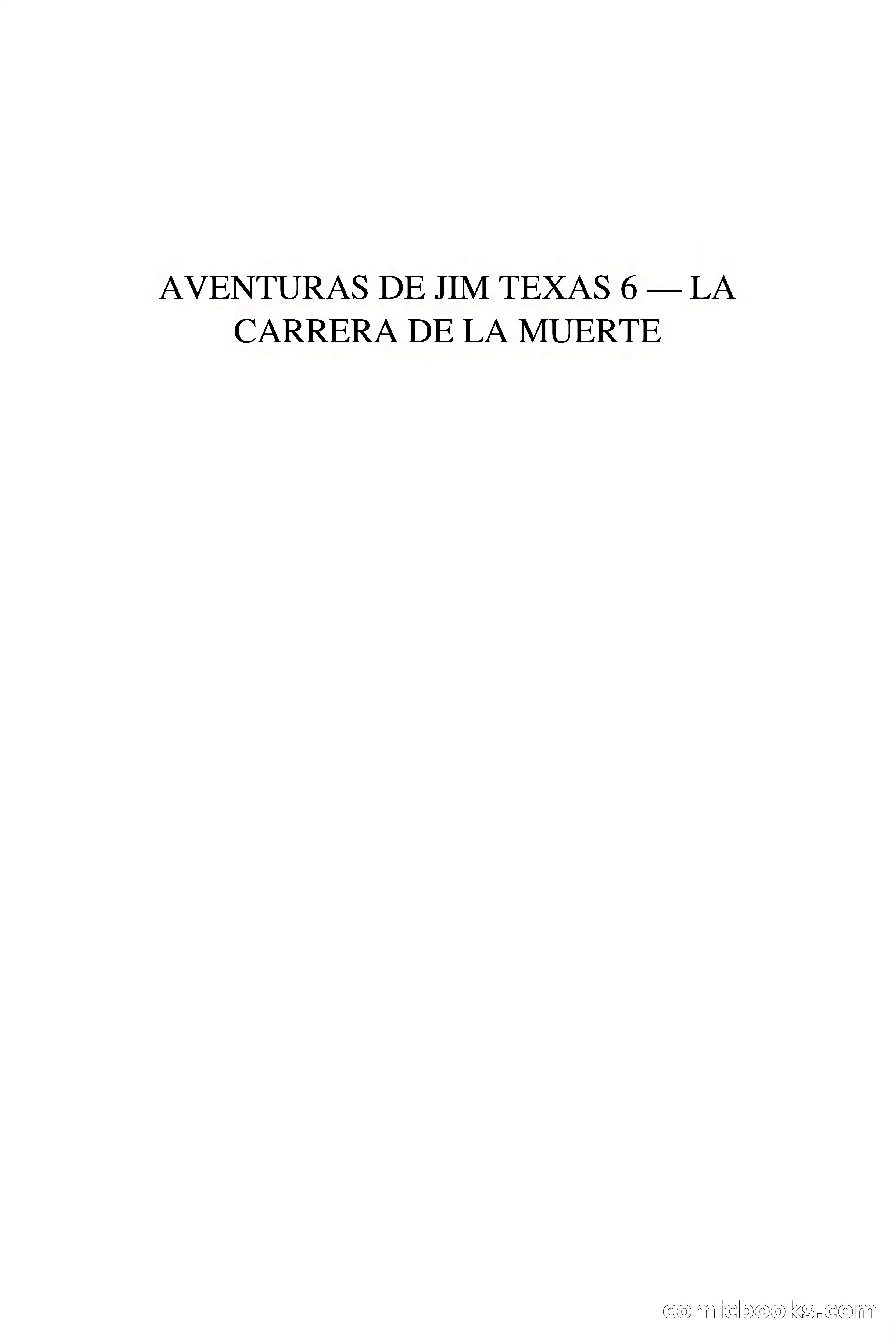 Aventuras de Jim: Texas — La carrera de la muerte — page 2 of 87