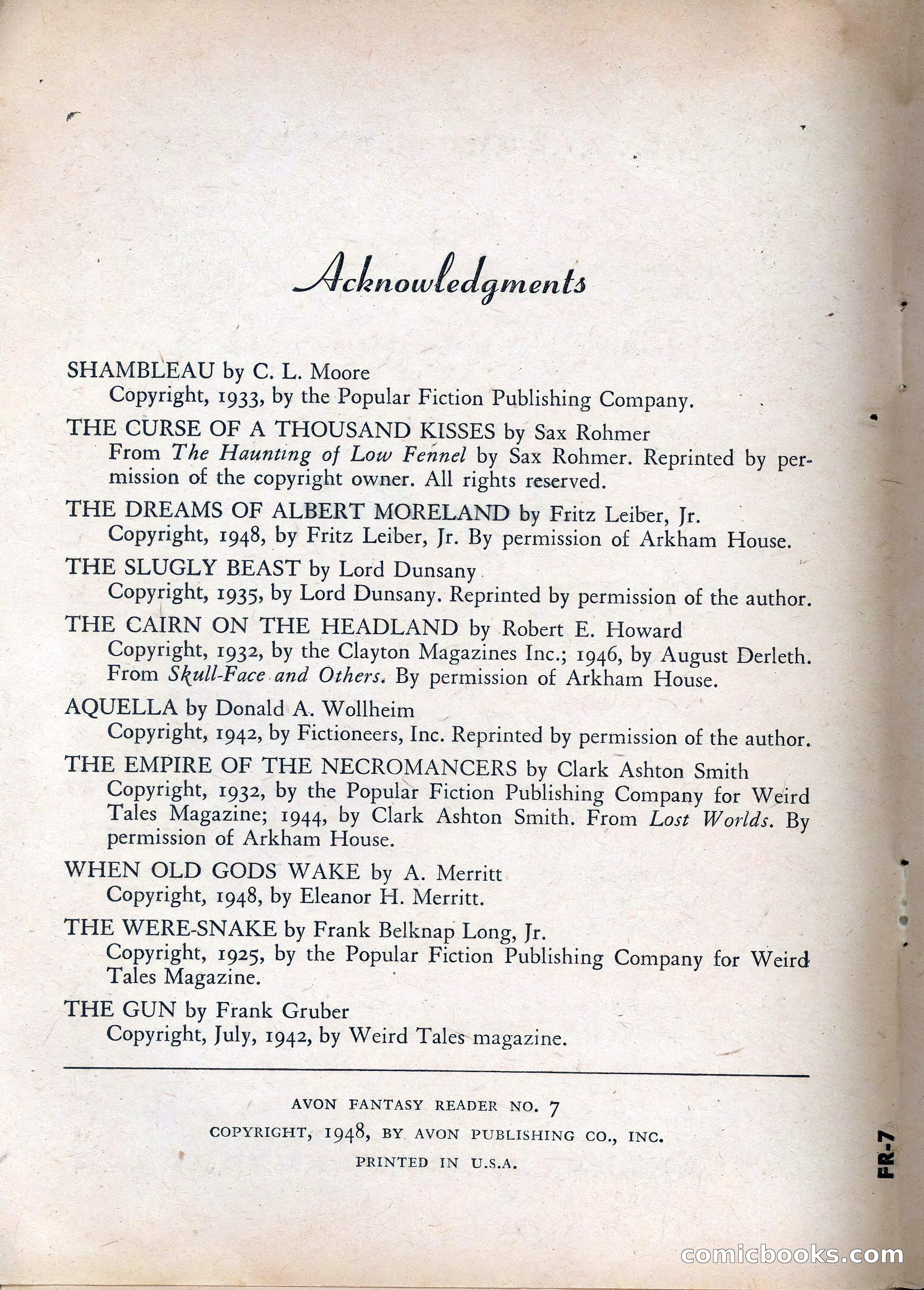 Avon Fantasy Reader No. 7 — page 4 of 132