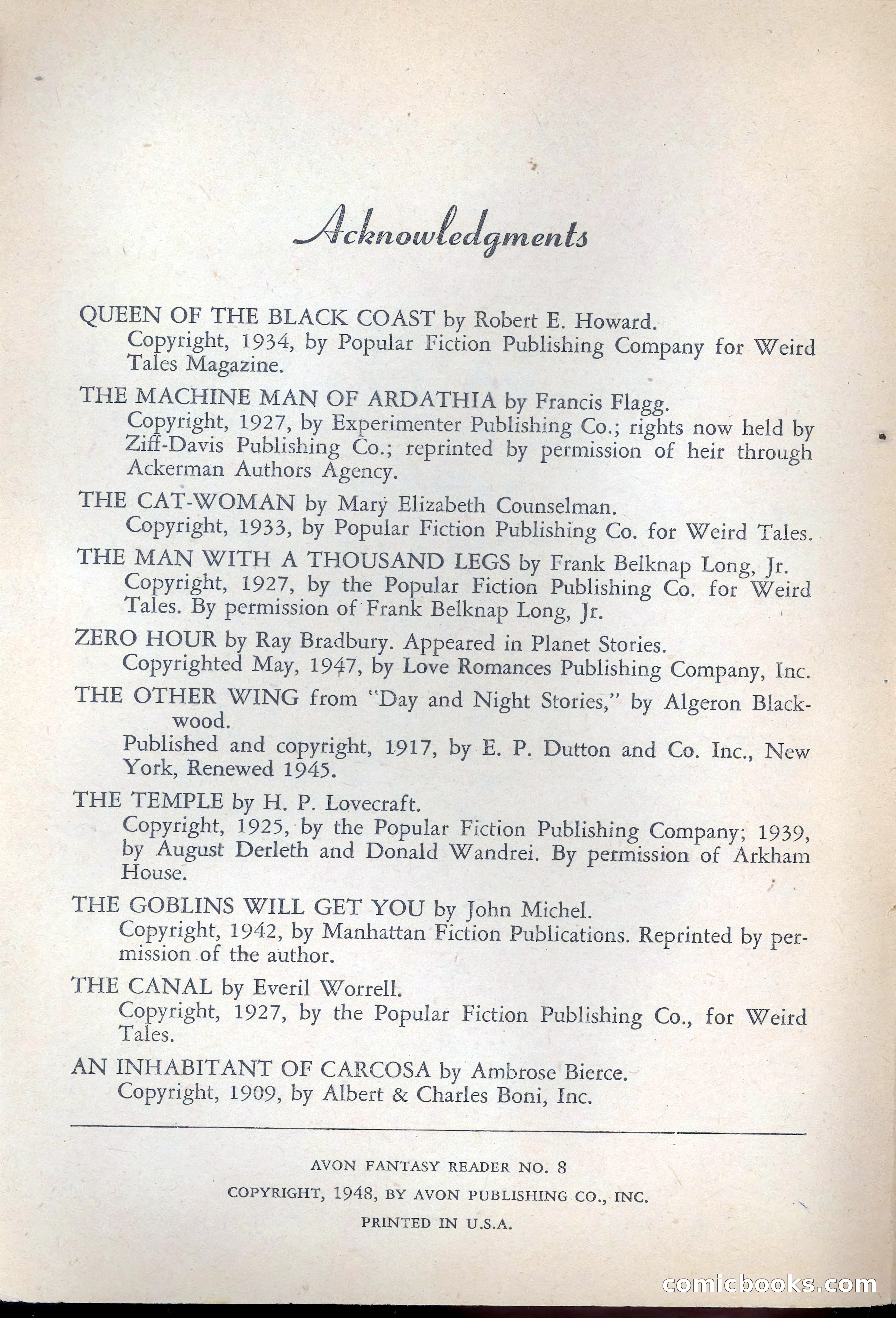 Avon Fantasy Reader No. 8 — page 4 of 132
