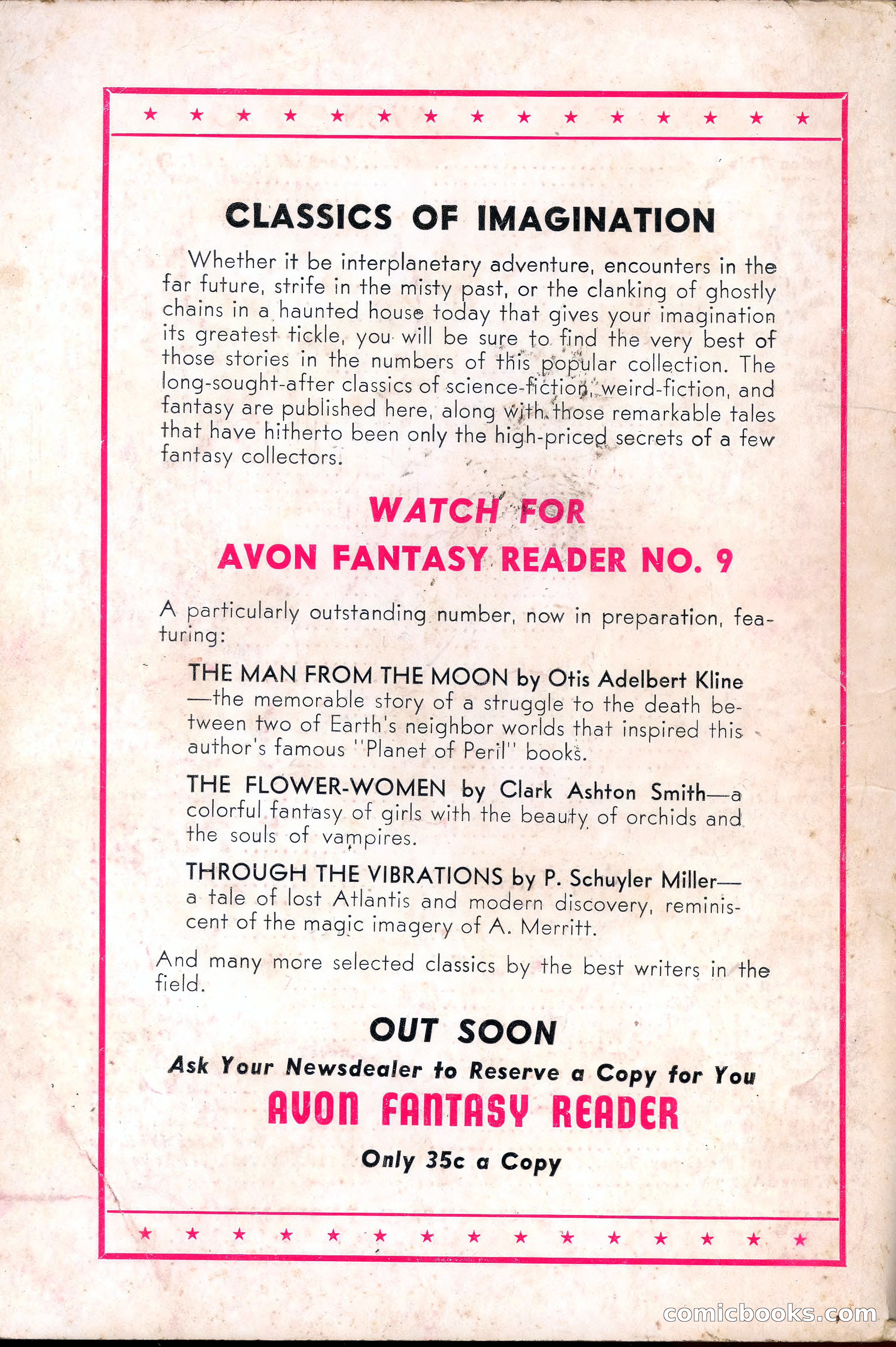 Avon Fantasy Reader No. 8 — page 132 of 132