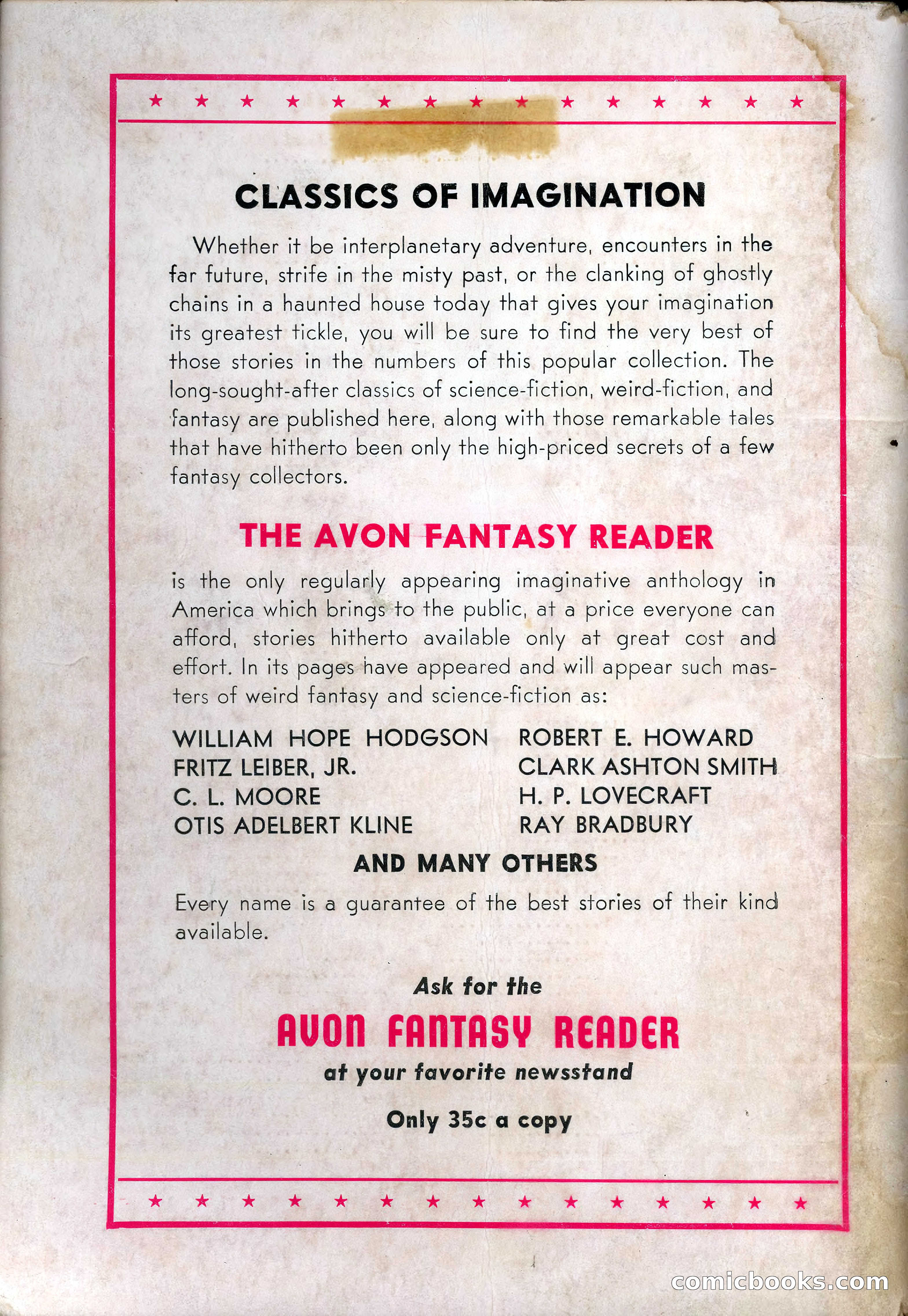Avon Fantasy Reader No. 9 — page 132 of 132
