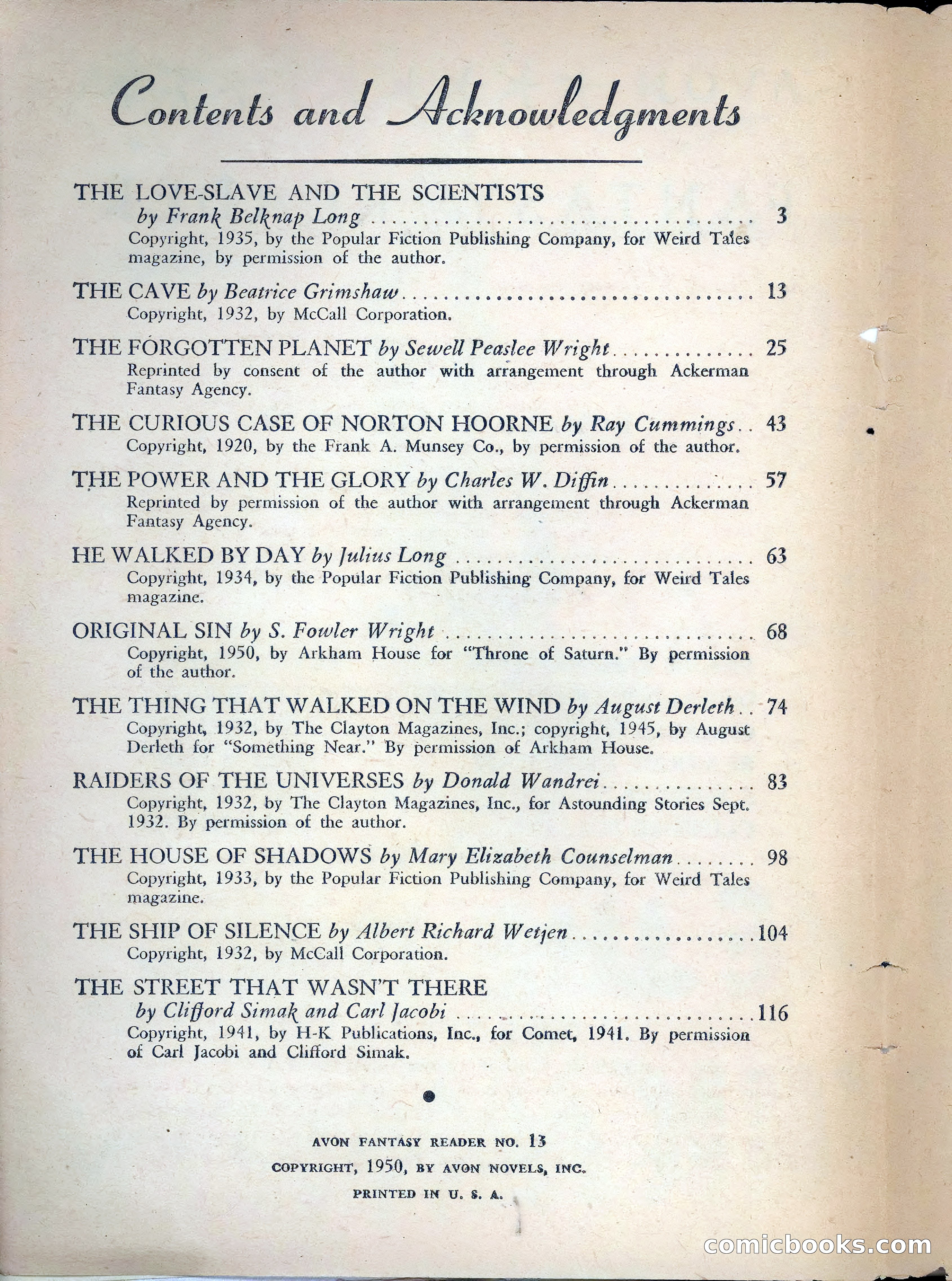 Avon Fantasy Reader No. 13 — page 4 of 132