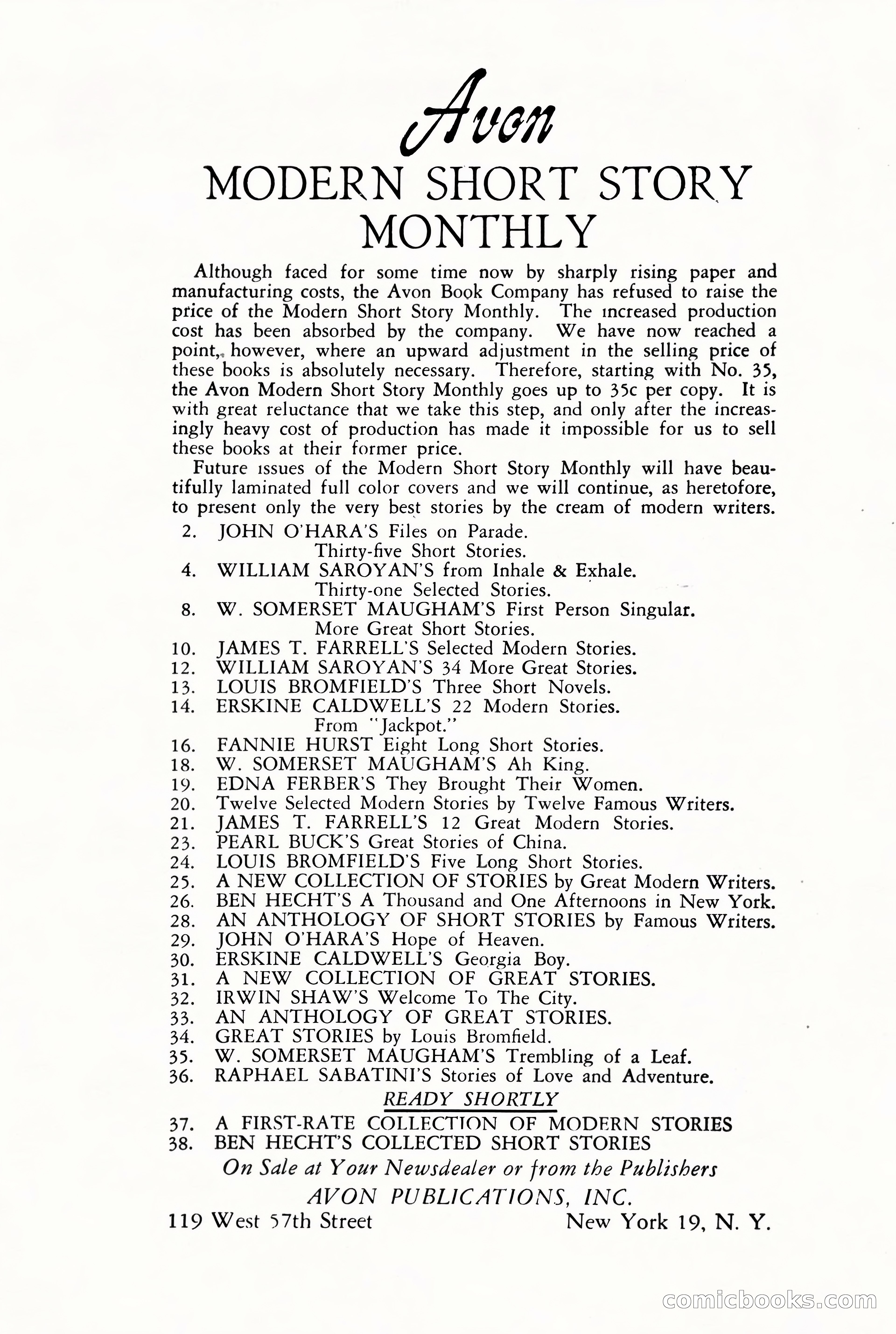 Avon Modern Short Story Monthly #36 — page 131 of 132
