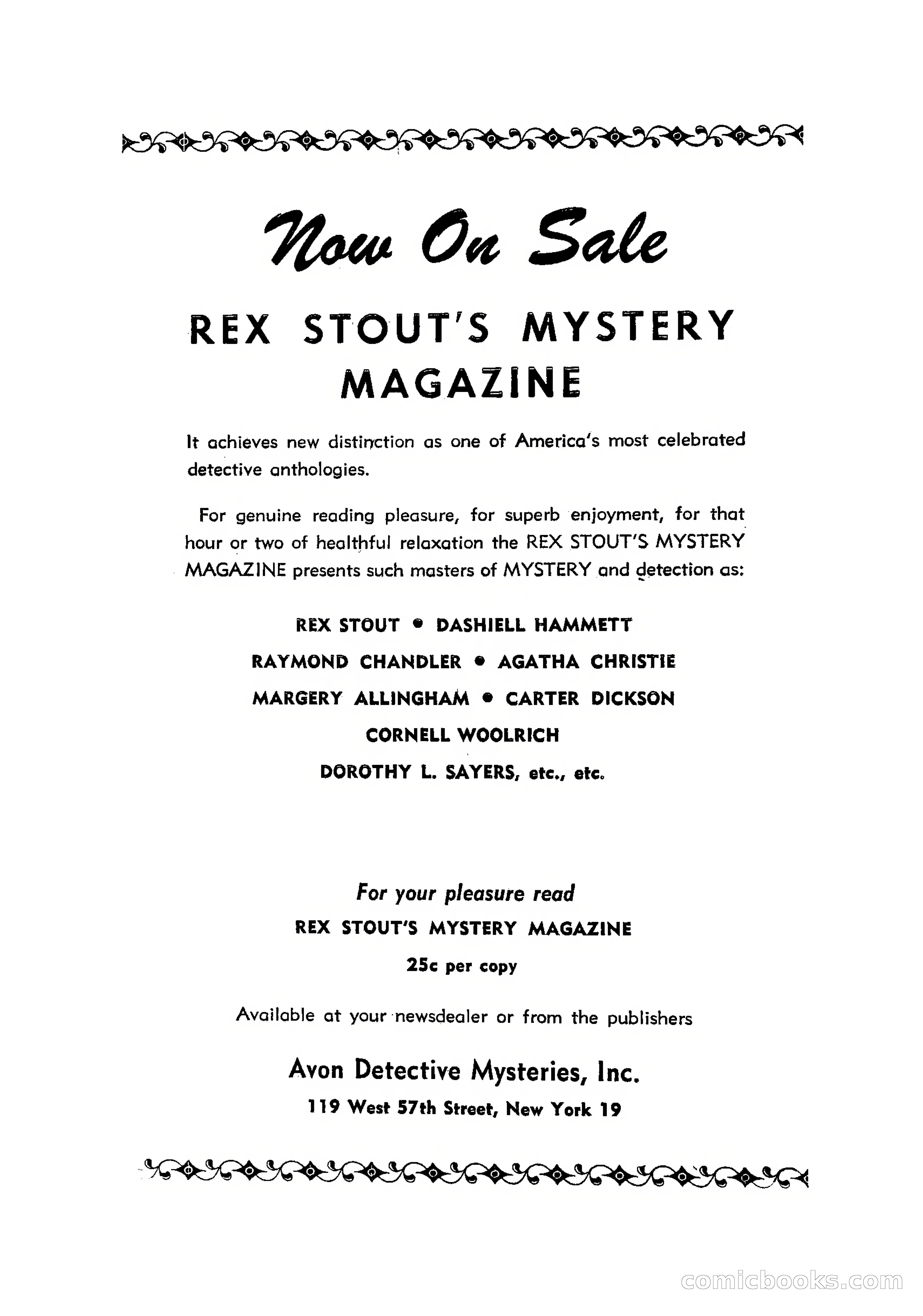 Avon Murder Mystery Monthly No. 41 — page 202 of 204