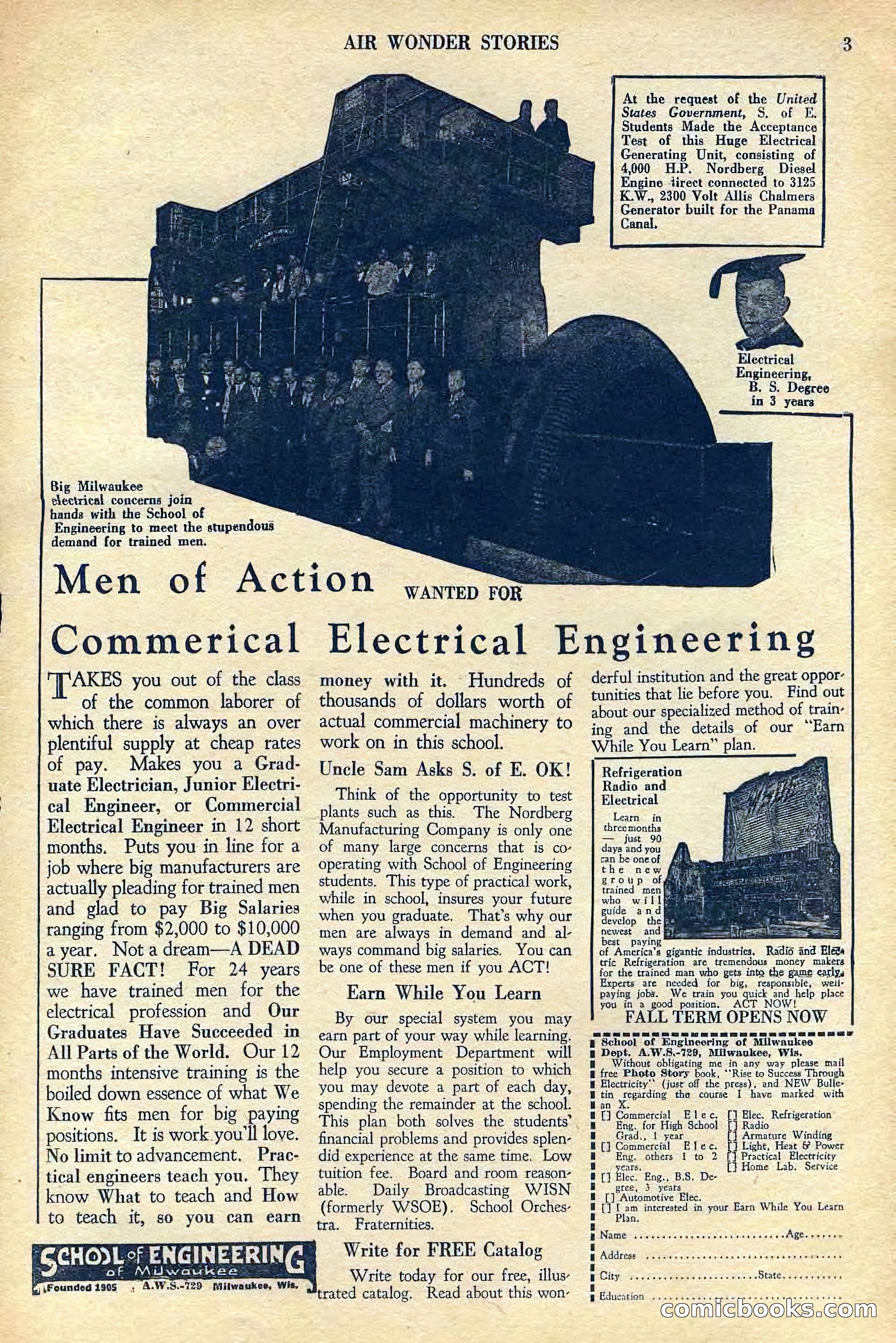 Air Wonder Stories, July 1929 — page 5 of 100