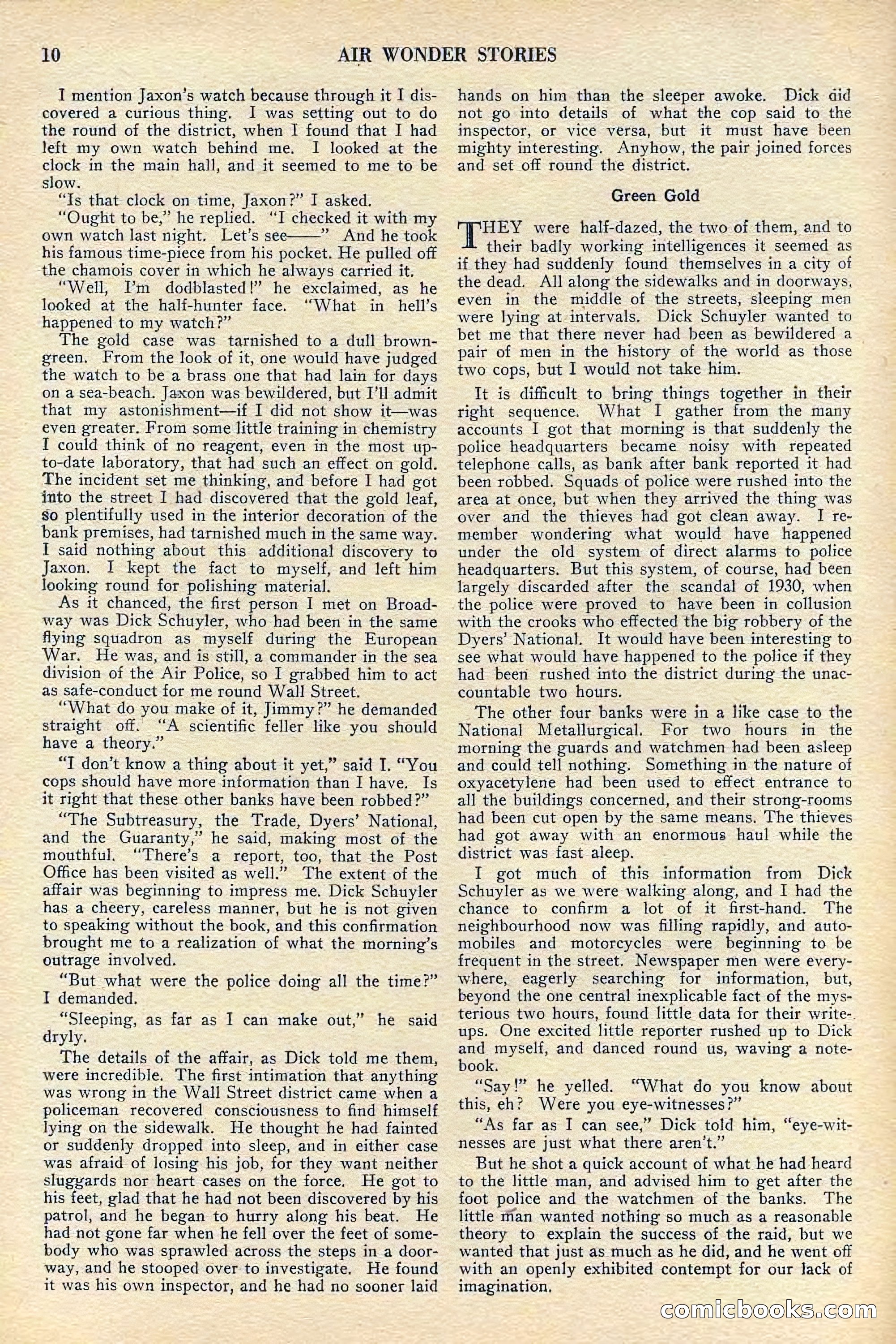 Air Wonder Stories, July 1929 — page 12 of 100