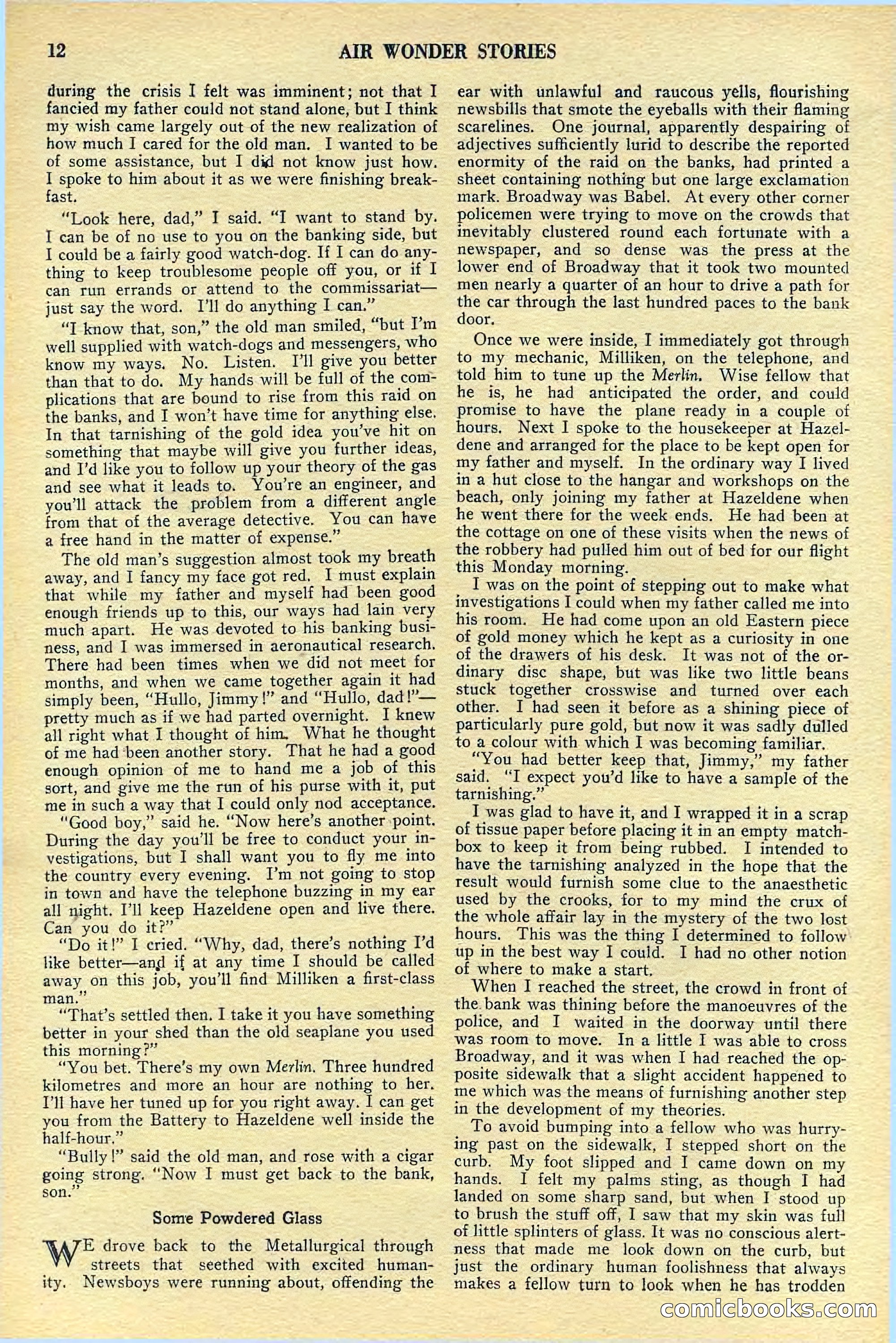 Air Wonder Stories, July 1929 — page 14 of 100