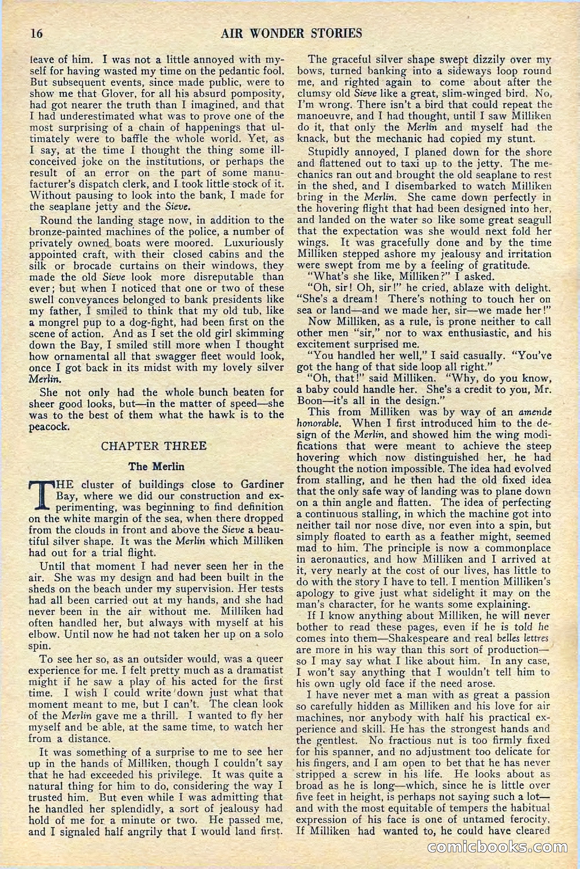 Air Wonder Stories, July 1929 — page 18 of 100