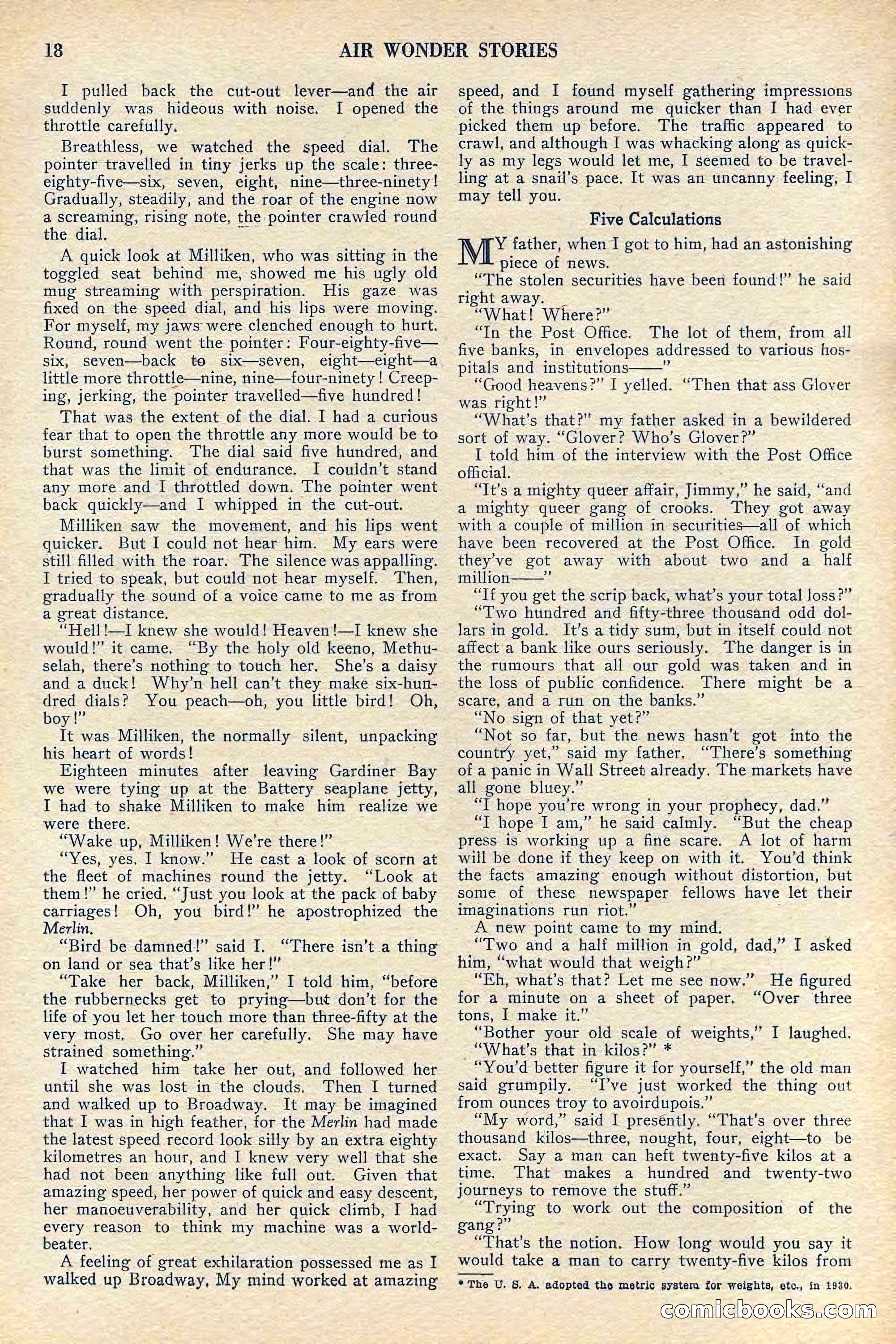 Air Wonder Stories, July 1929 — page 20 of 100