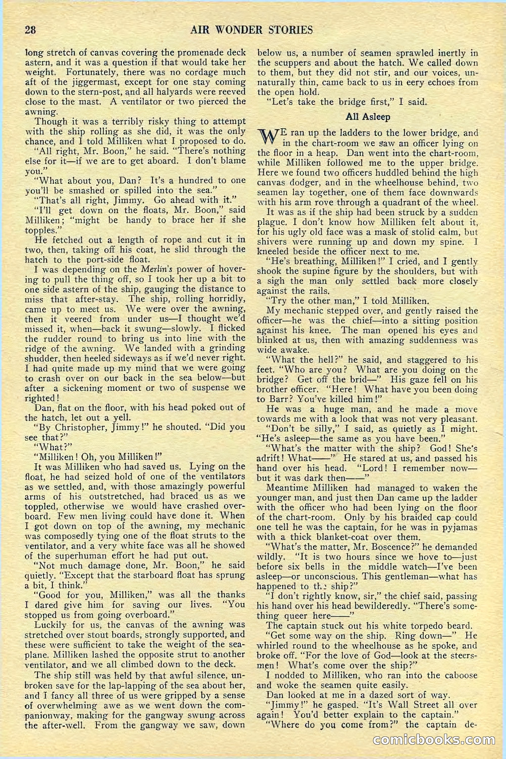 Air Wonder Stories, July 1929 — page 30 of 100